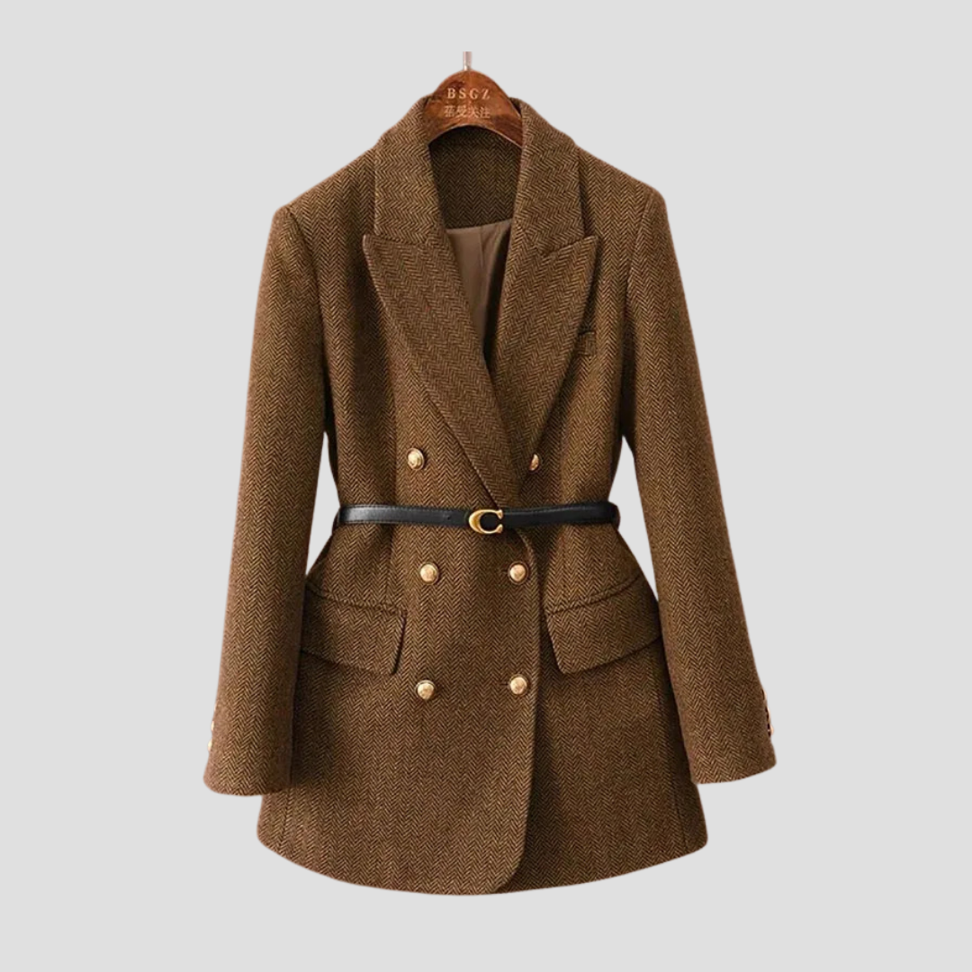 Annabelle – Women's Coat with Double Breasted Closure