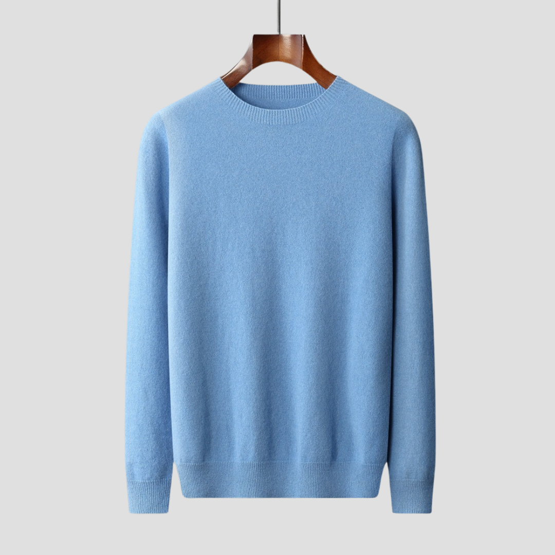 Alaric – Men's Wool Sweater with Crew Neck