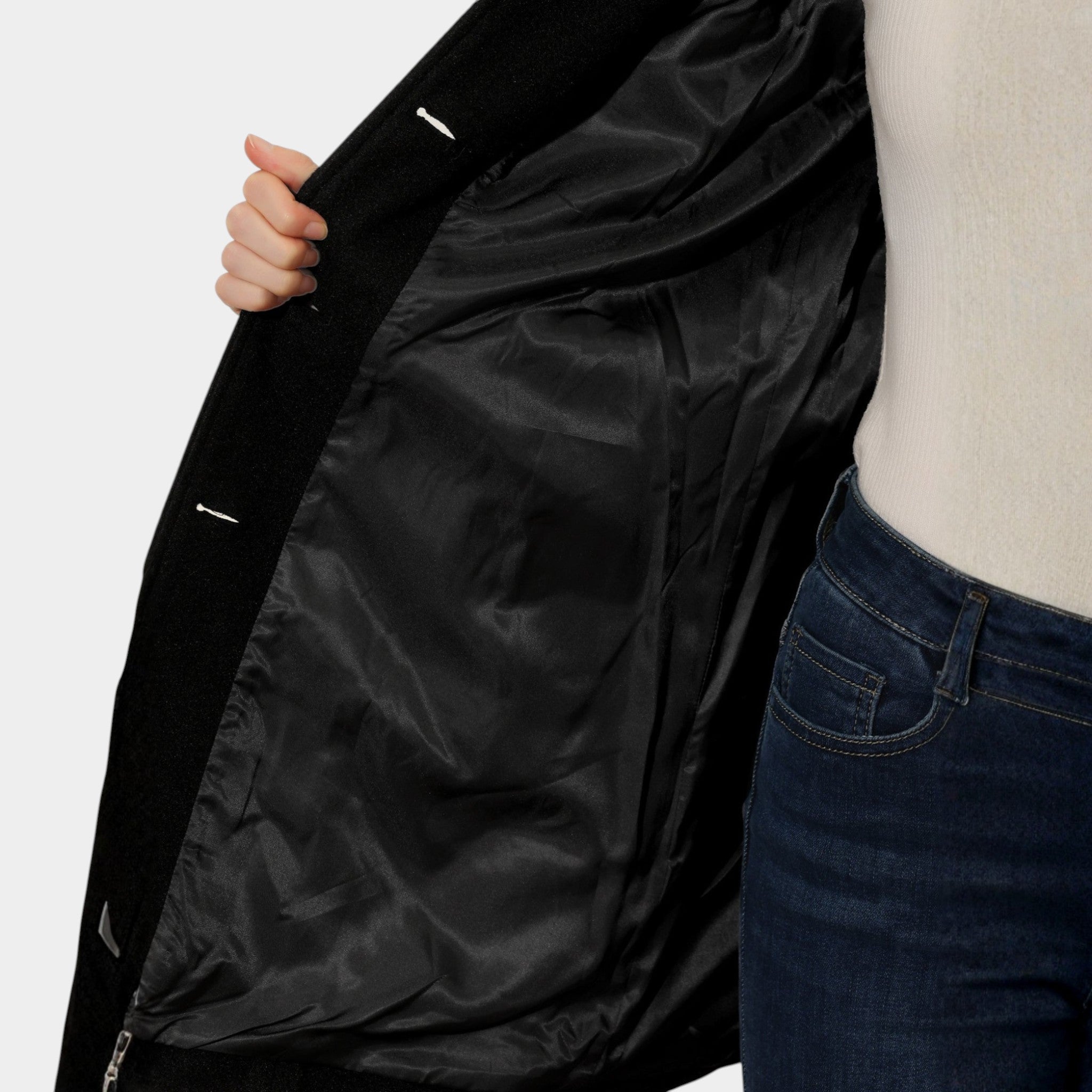 Elise | Women's Single Breasted Winter Trench Coat