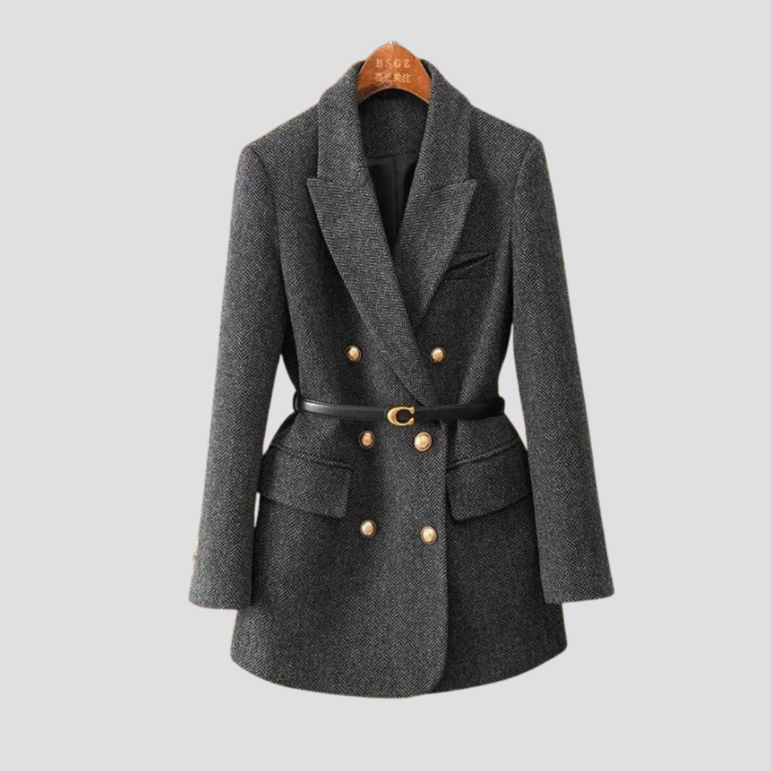 Annabelle – Women's Coat with Double Breasted Closure