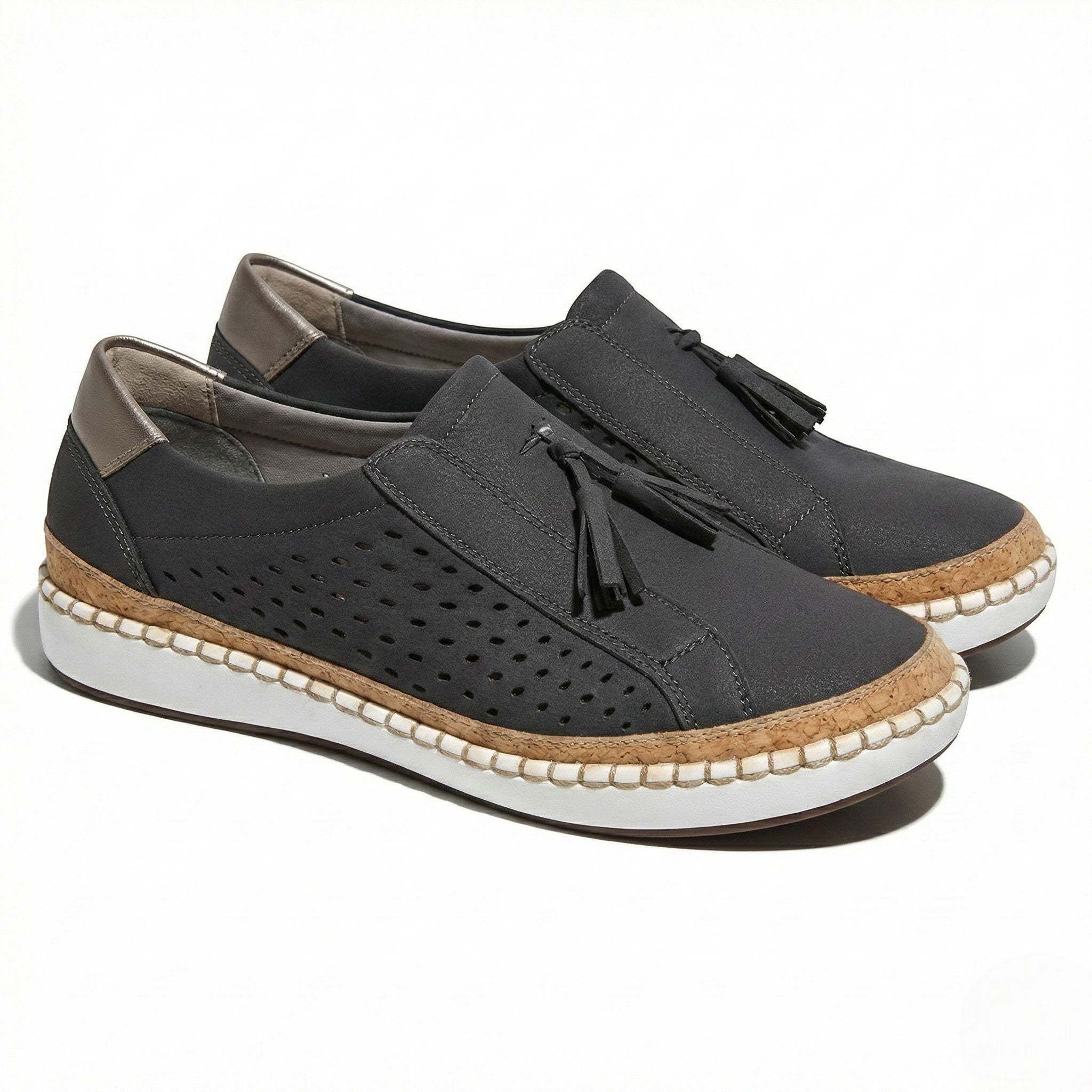 Claire - Women's Perforated Slip-On Shoes
