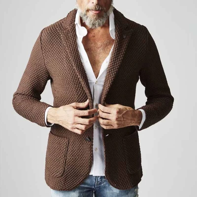 Reiner – Blazer with Herringbone Pattern in Classic Design