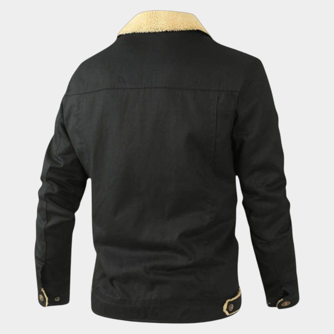 Devon – Men's Jacket with Fleece Lining and Collar