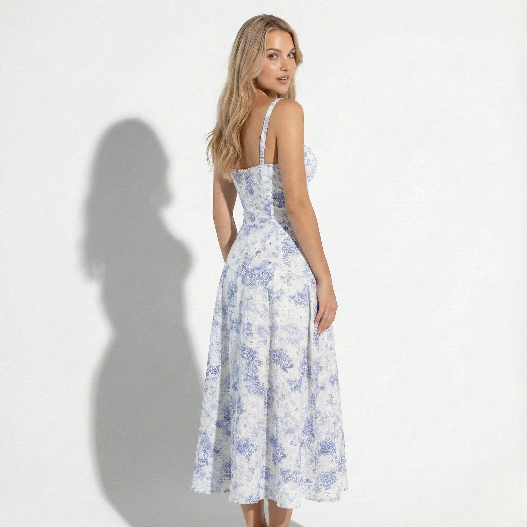 Isla - Women's Flared A-Line Midi Dress