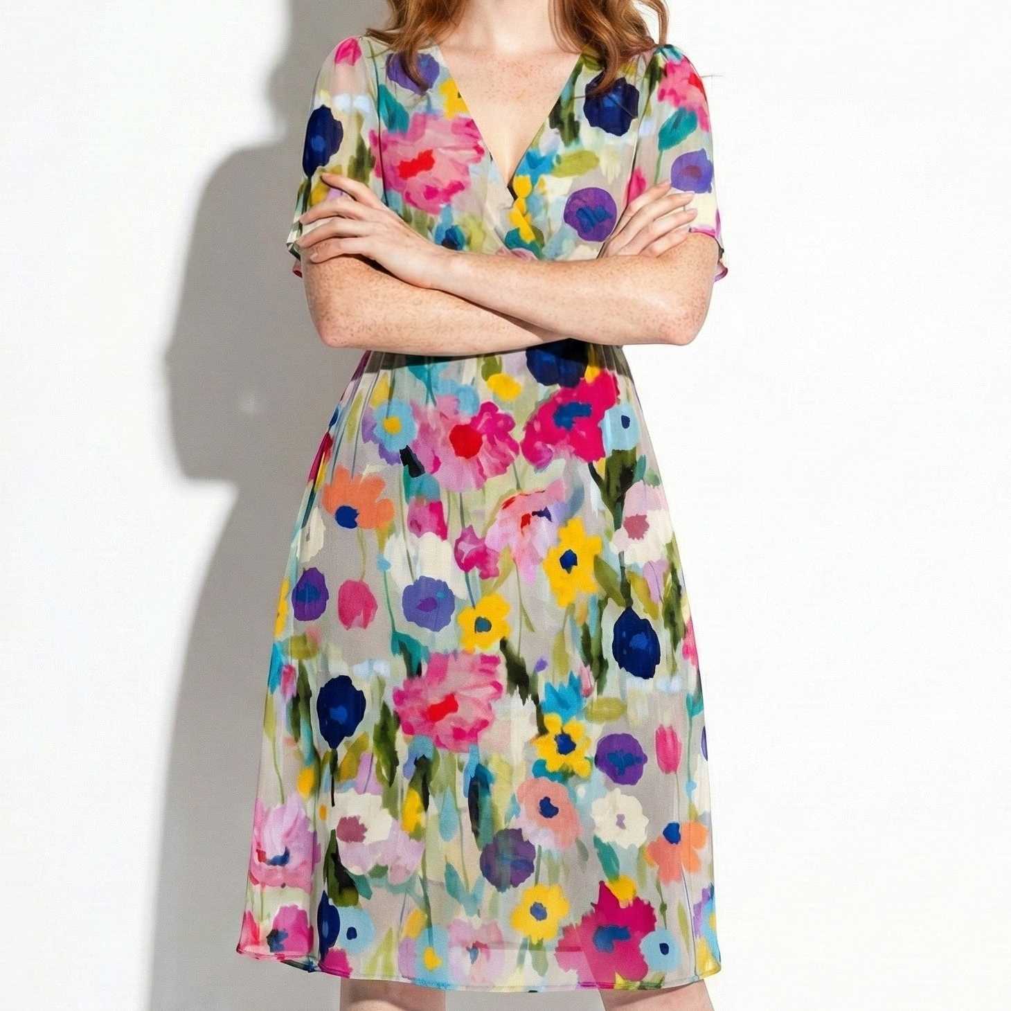 Maisie - Women's Floral Midi Dress