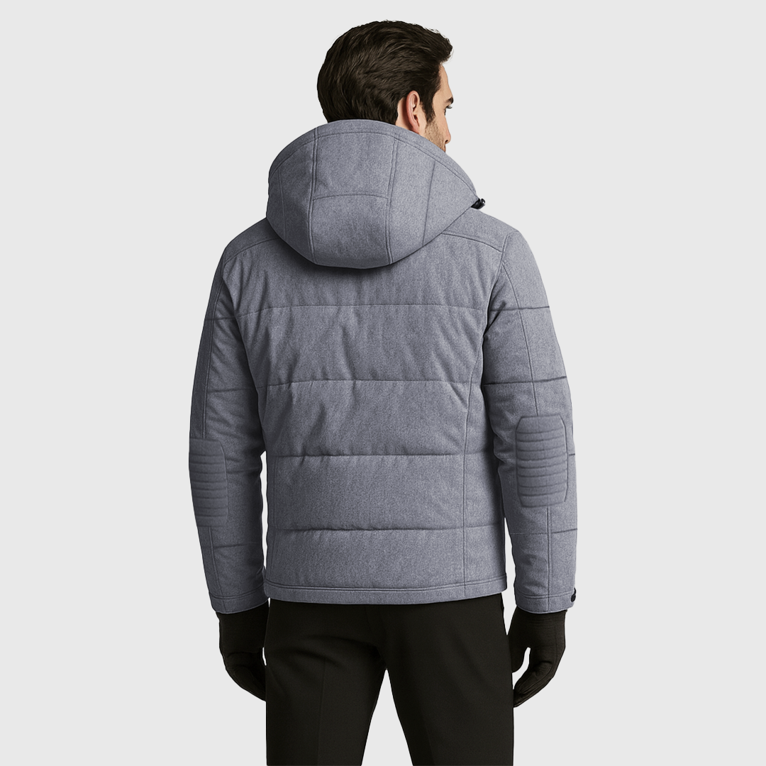 Theo – Men's Winter Jacket made of Wool Blend with Warm Insulation