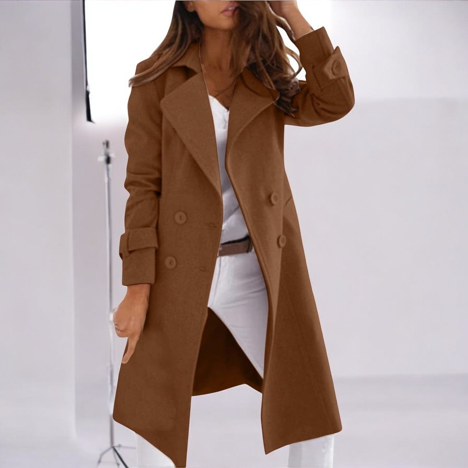 Priya – Women's Coat with Notched Collar