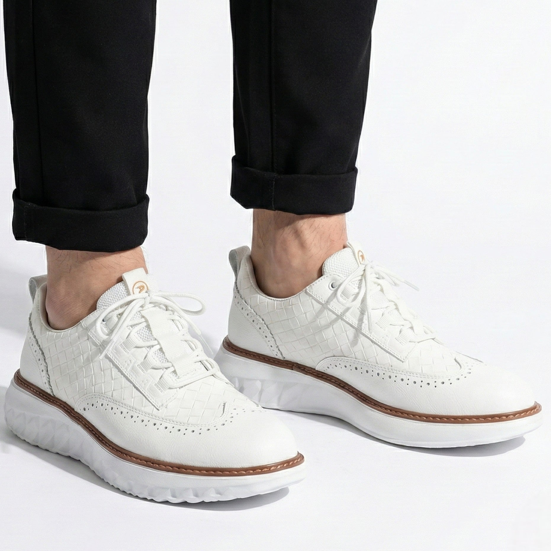 Alexander - Men's Leather Sneakers with Cushioned Comfort