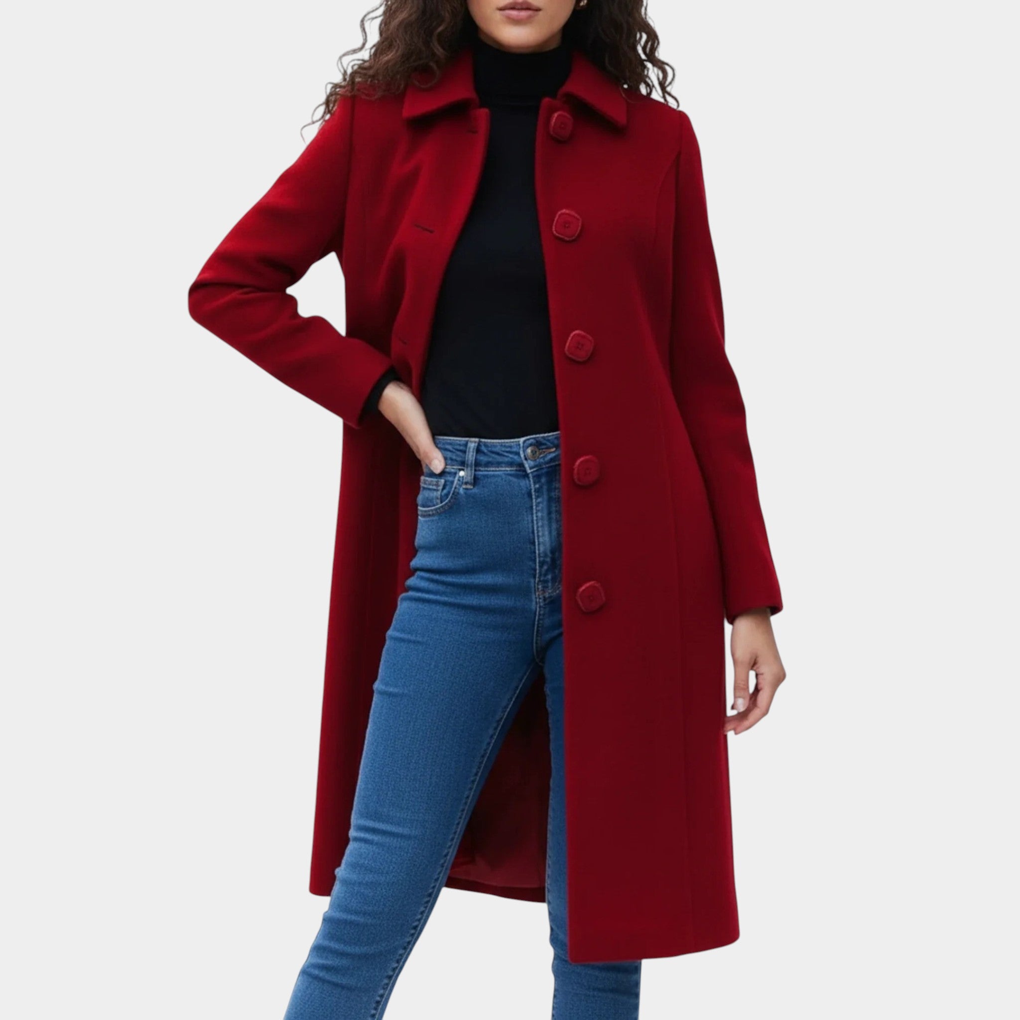 Elise | Women's Single Breasted Winter Trench Coat