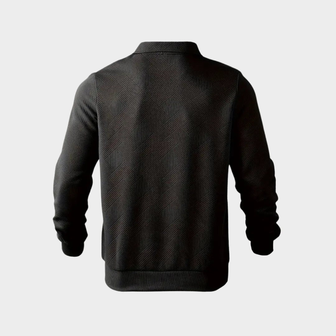 Bruno - Long Sleeve Sweater with Zipper Collar