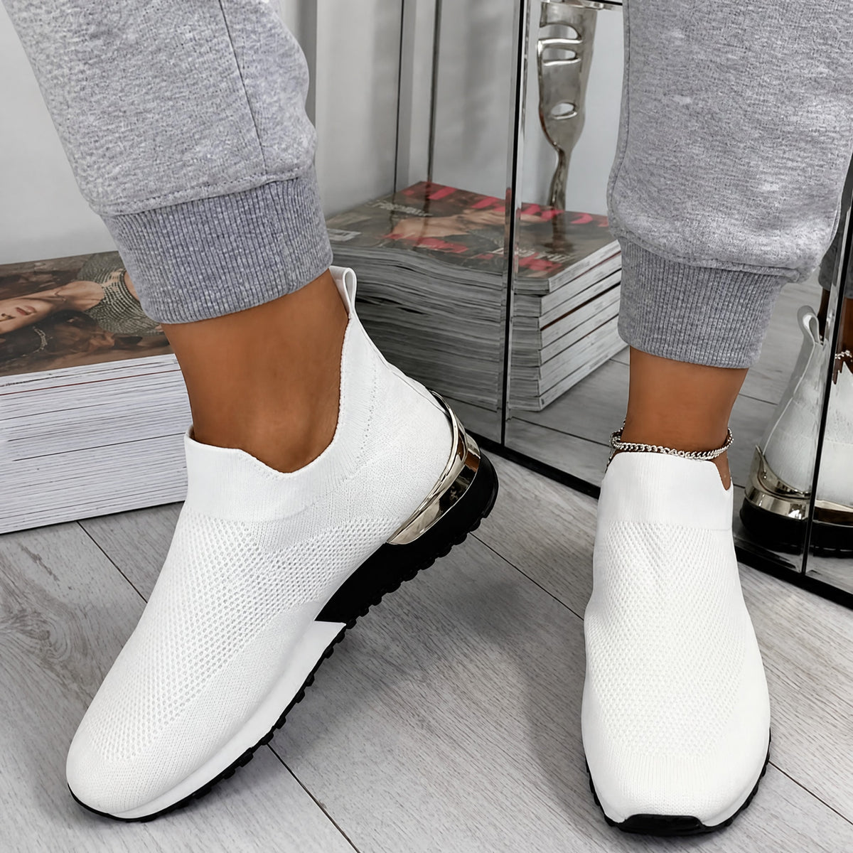 Alice - Women's Orthopedic Slip-On Sneakers with Cushioned Sole