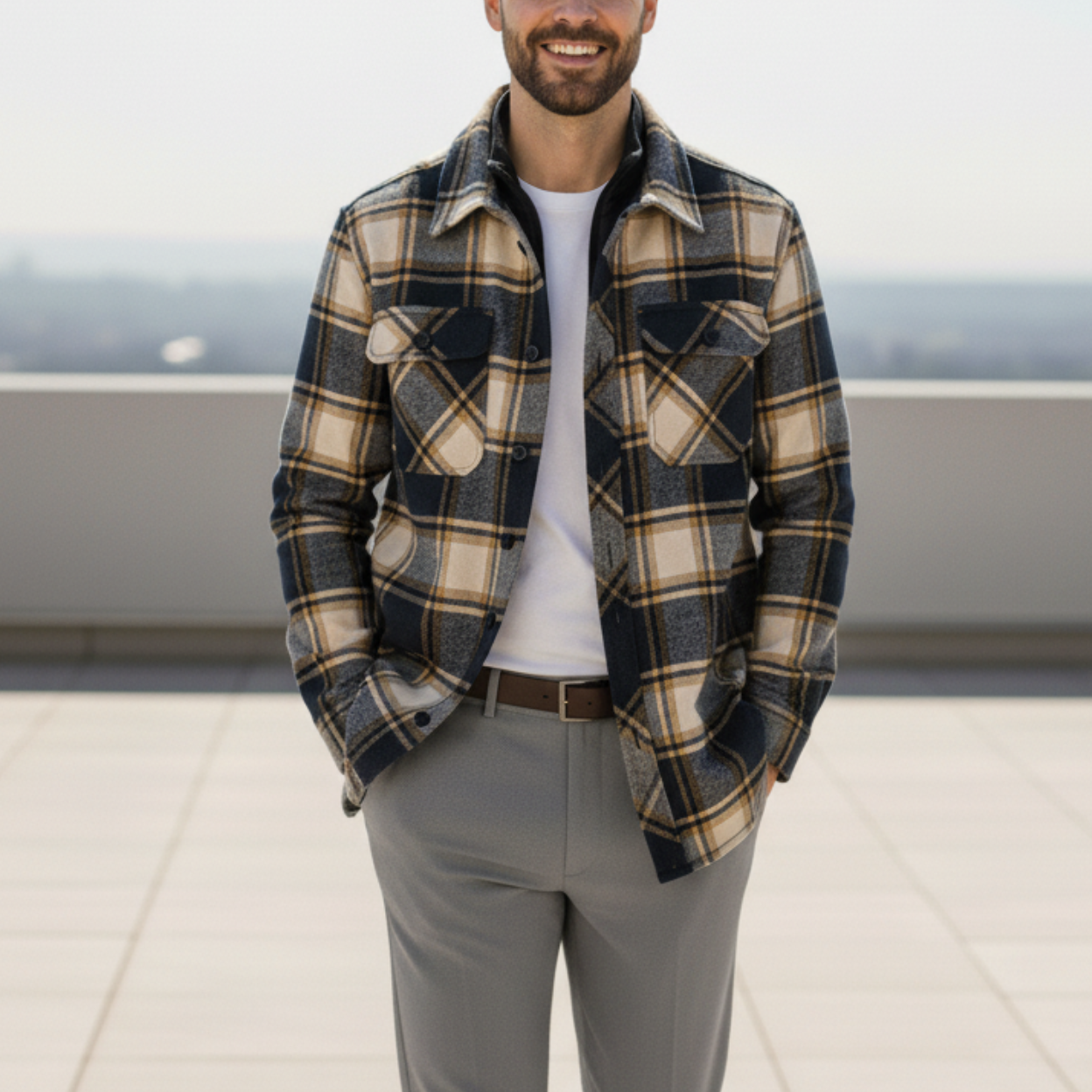 Lennox – Men's Cotton Overshirt Jacket