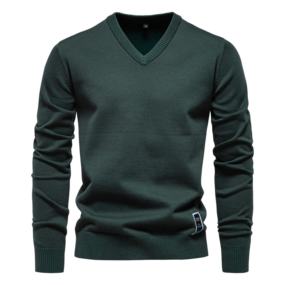 Men's Slim-Fit V-Neck Sweater