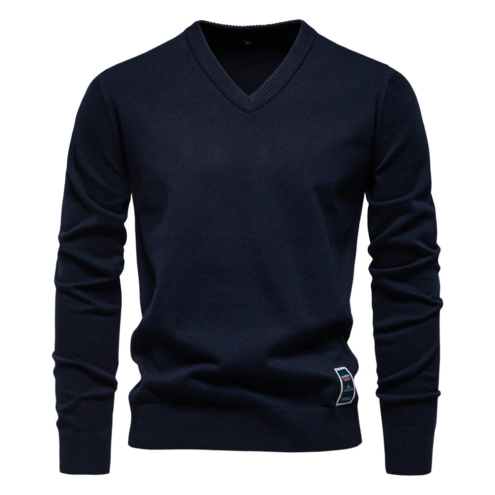Men's Slim-Fit V-Neck Sweater