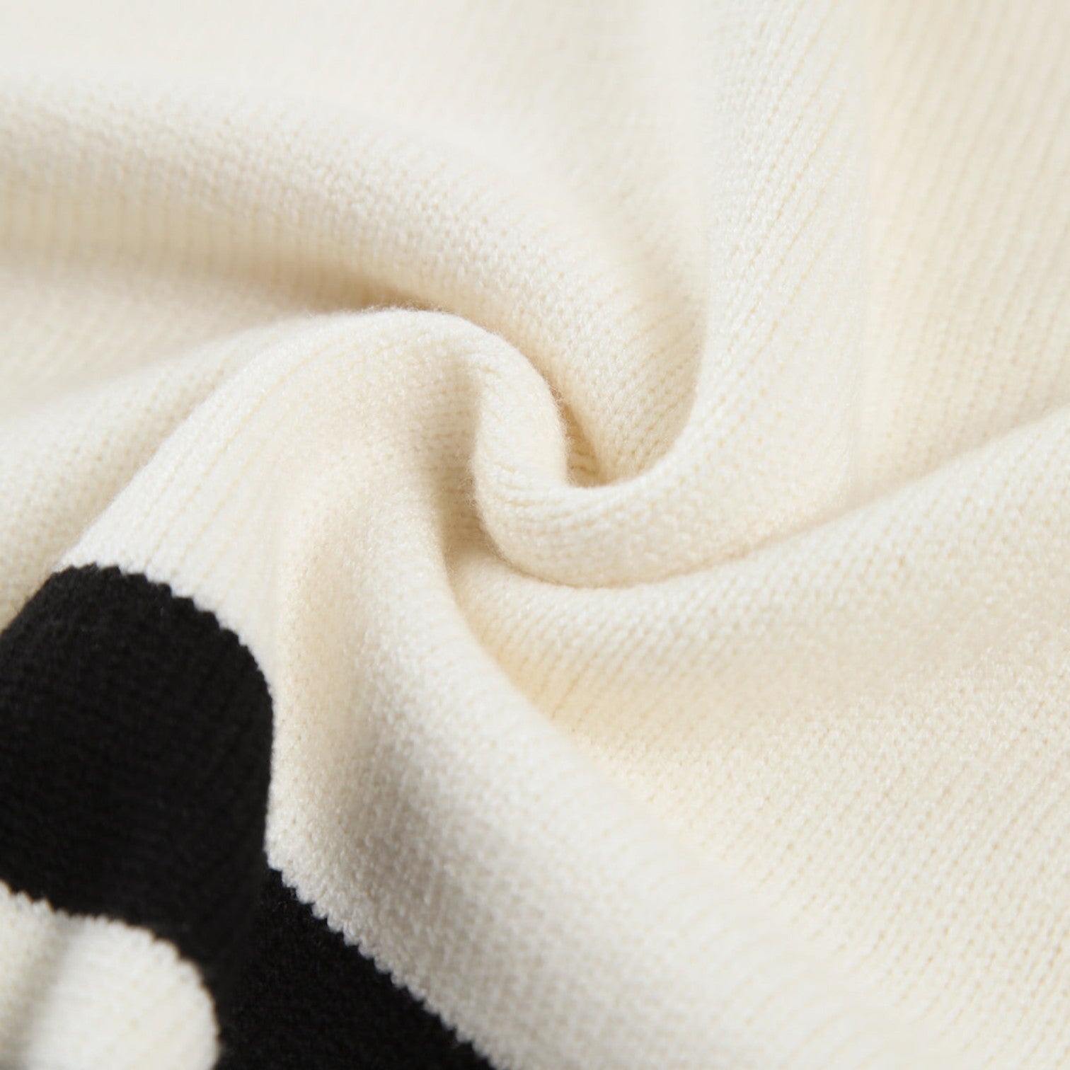 Lina – Women's Knit Sweater with Stand-up Collar & Stripes