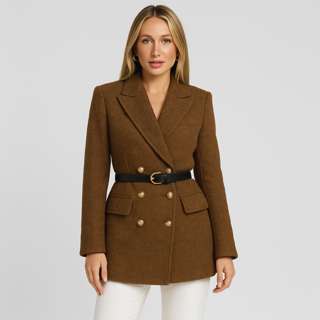 Annabelle – Women's Coat with Double Breasted Closure