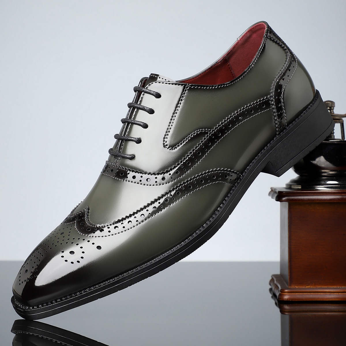 Theodore - Men's Colour Block Brogue Oxford Shoes