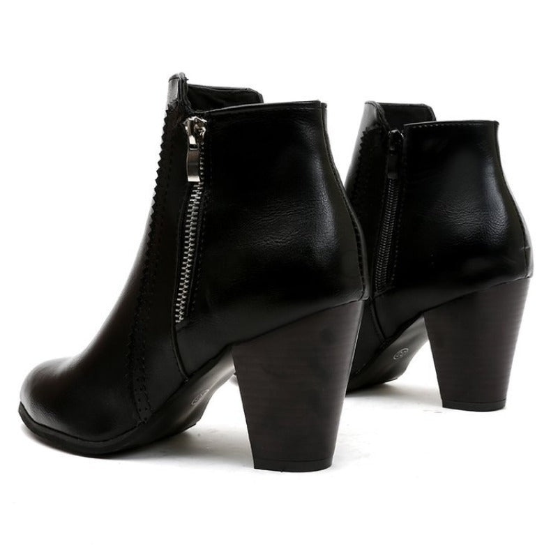 Lena – Elegant Lace-Up Ankle Boots