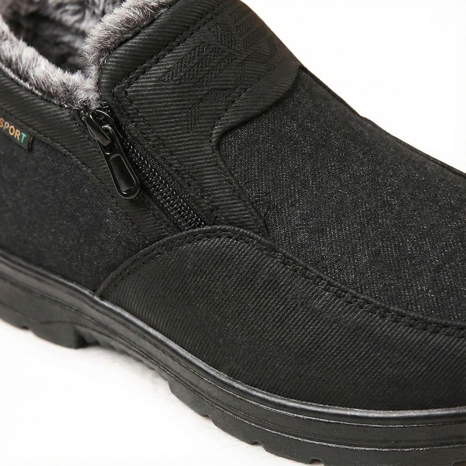 Men's Shock-Absorbing Winter Snow Boots with Non-Slip Sole