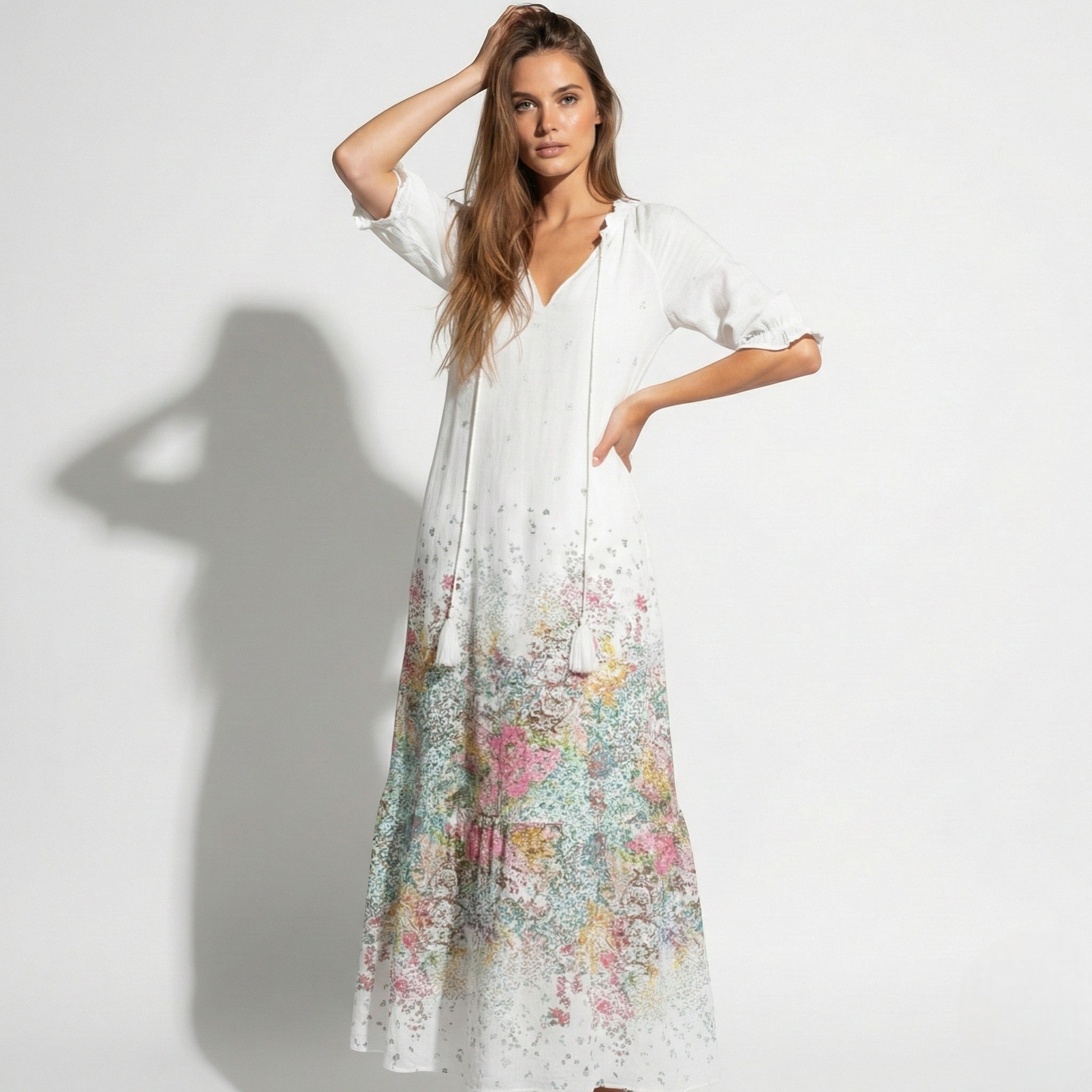 Lucy - Women's Bohemian Maxi Dress with Loose Fit