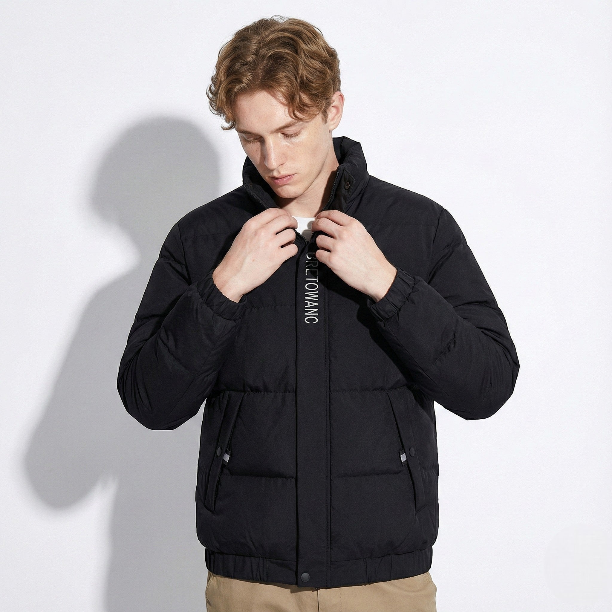 Rafael – Men’s Winter Jacket with Stand Collar