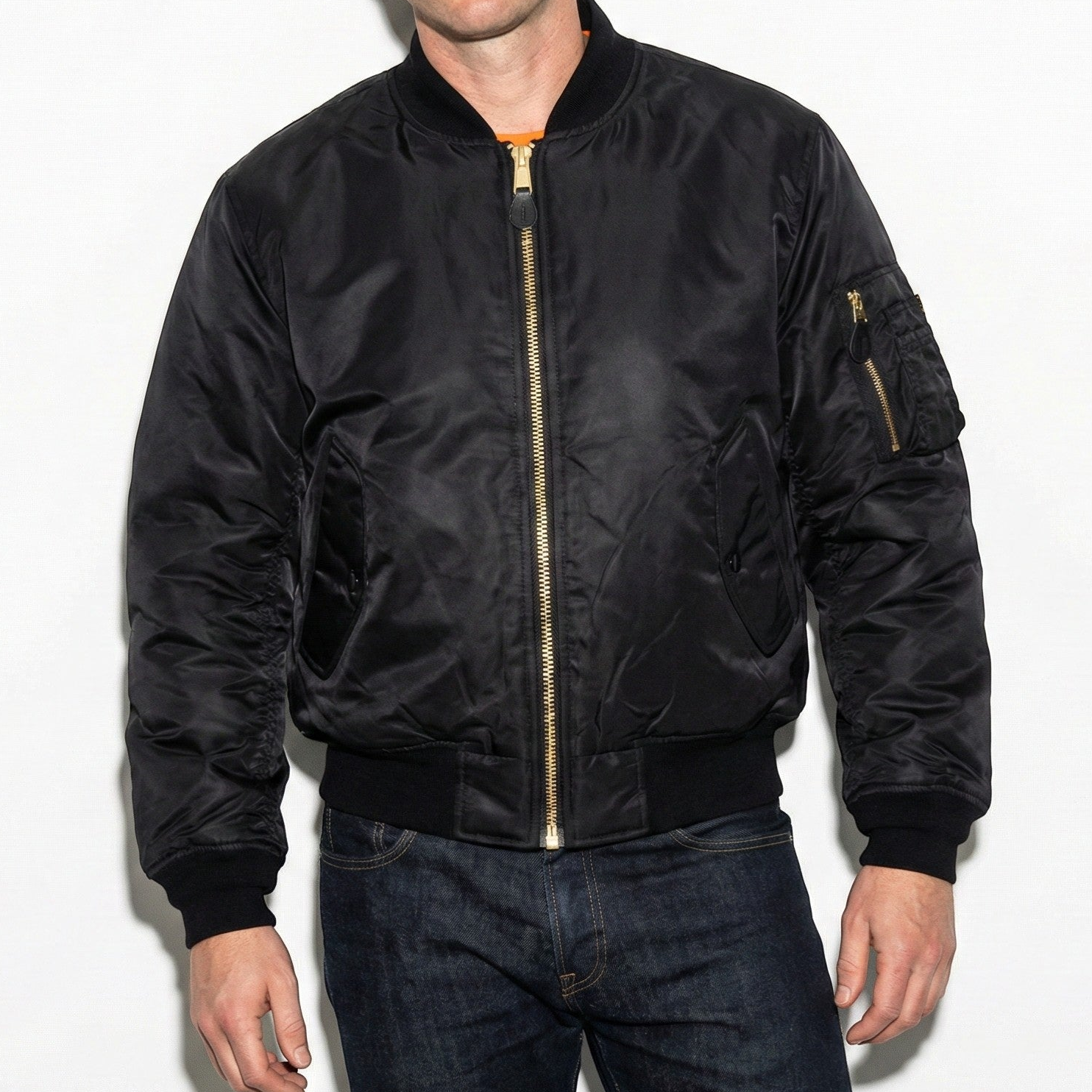 Oliver - Unisex Classic Bomber Jacket with Utility Pocket