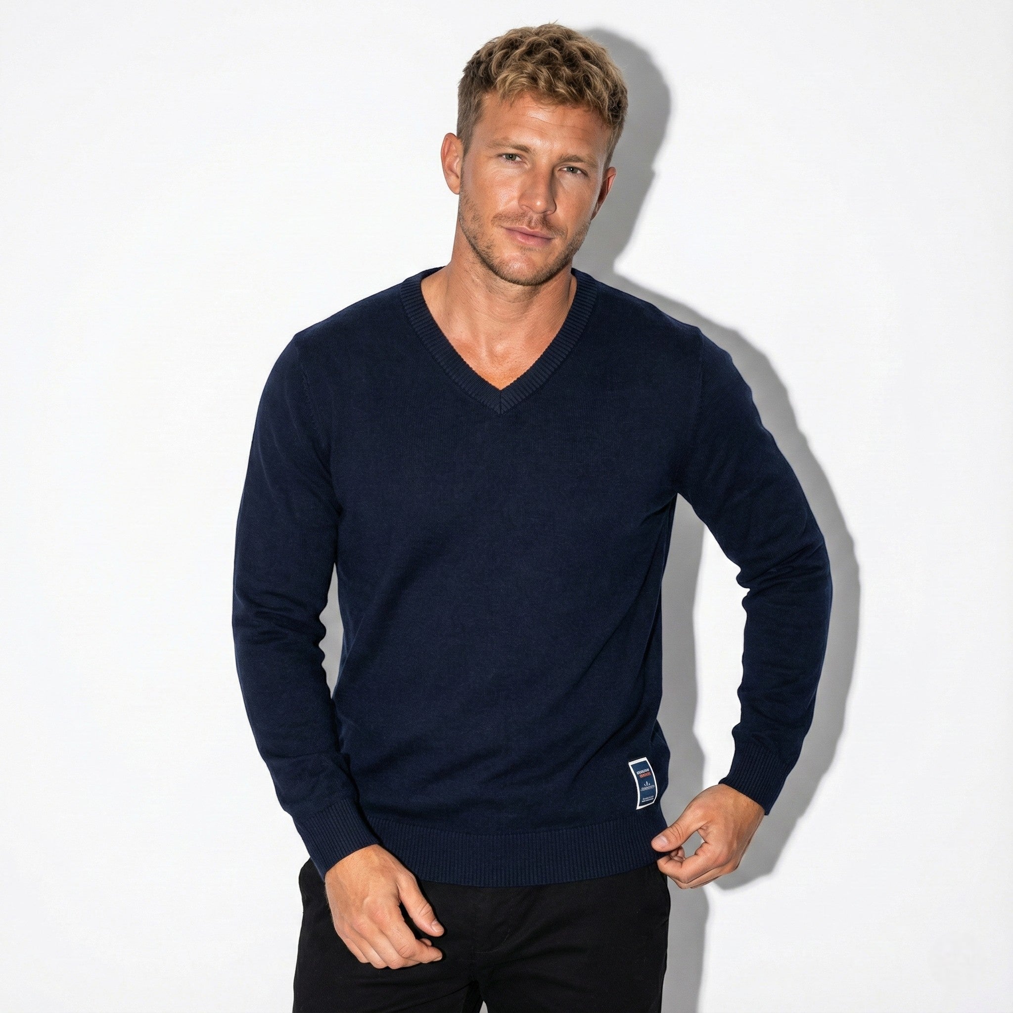 Men's Slim-Fit V-Neck Sweater