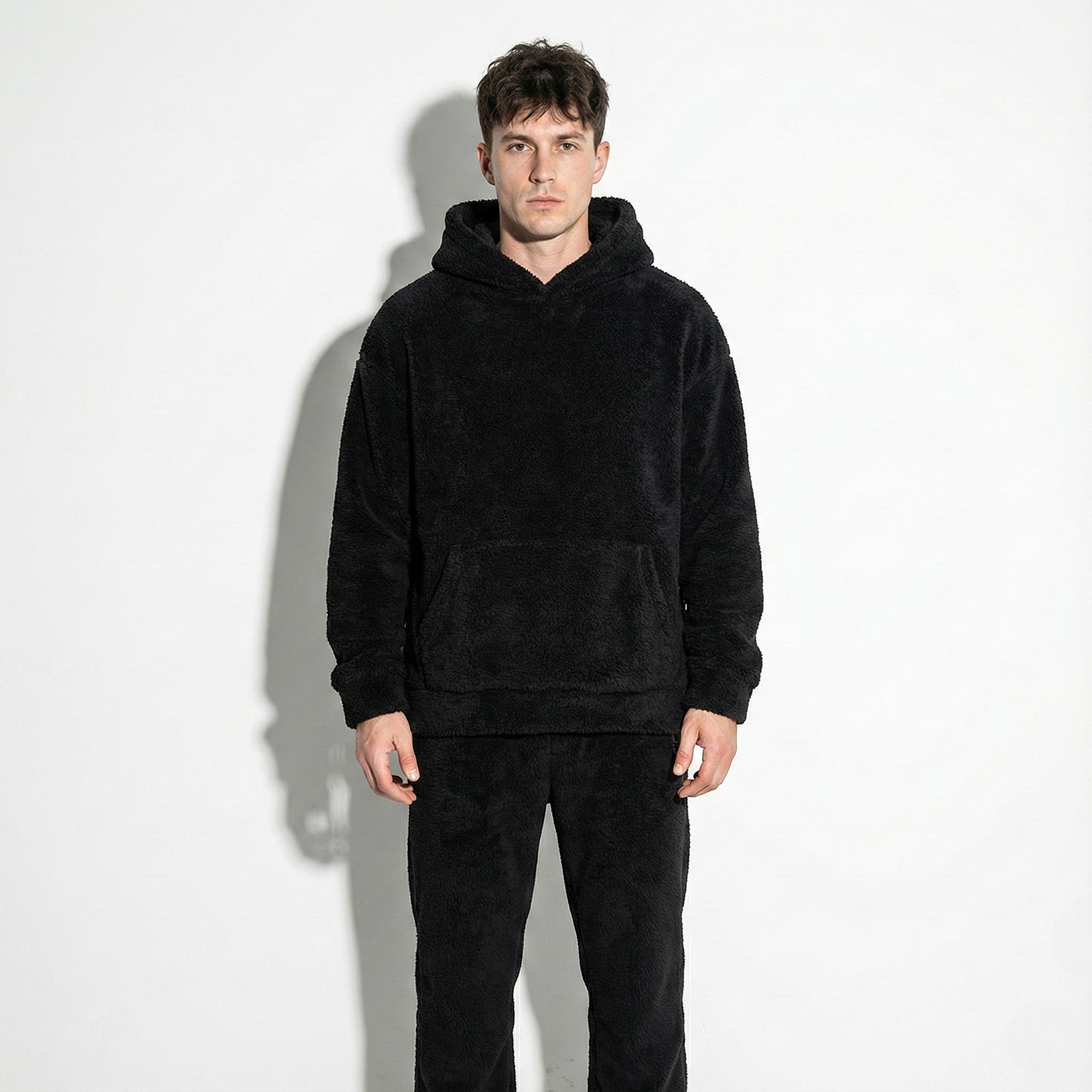 Leon - Men's Fleece Jogging Suit Two-Piece with Hoodie & Pants