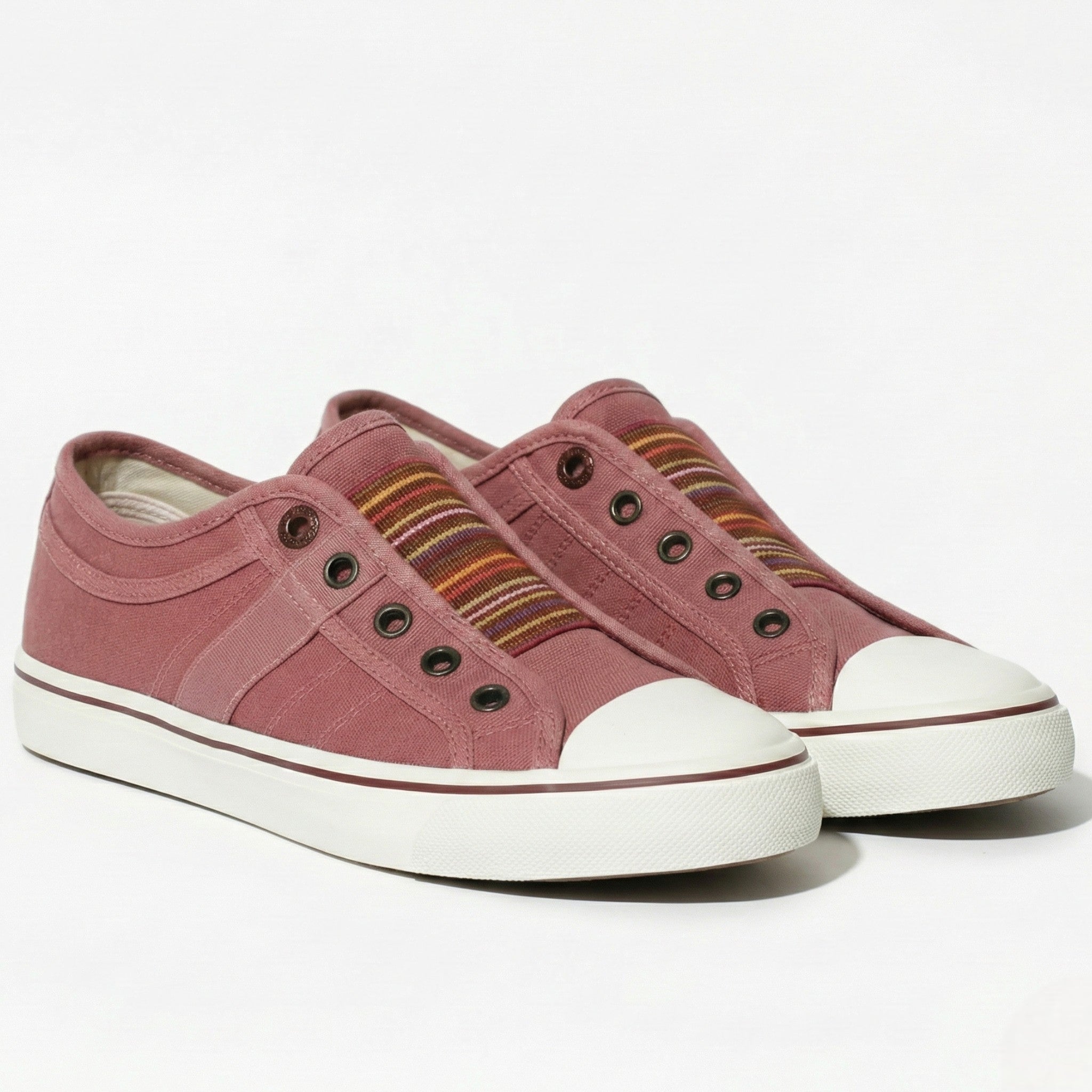 Bethany - Women’s Canvas Slip-On Round Toe Sneakers