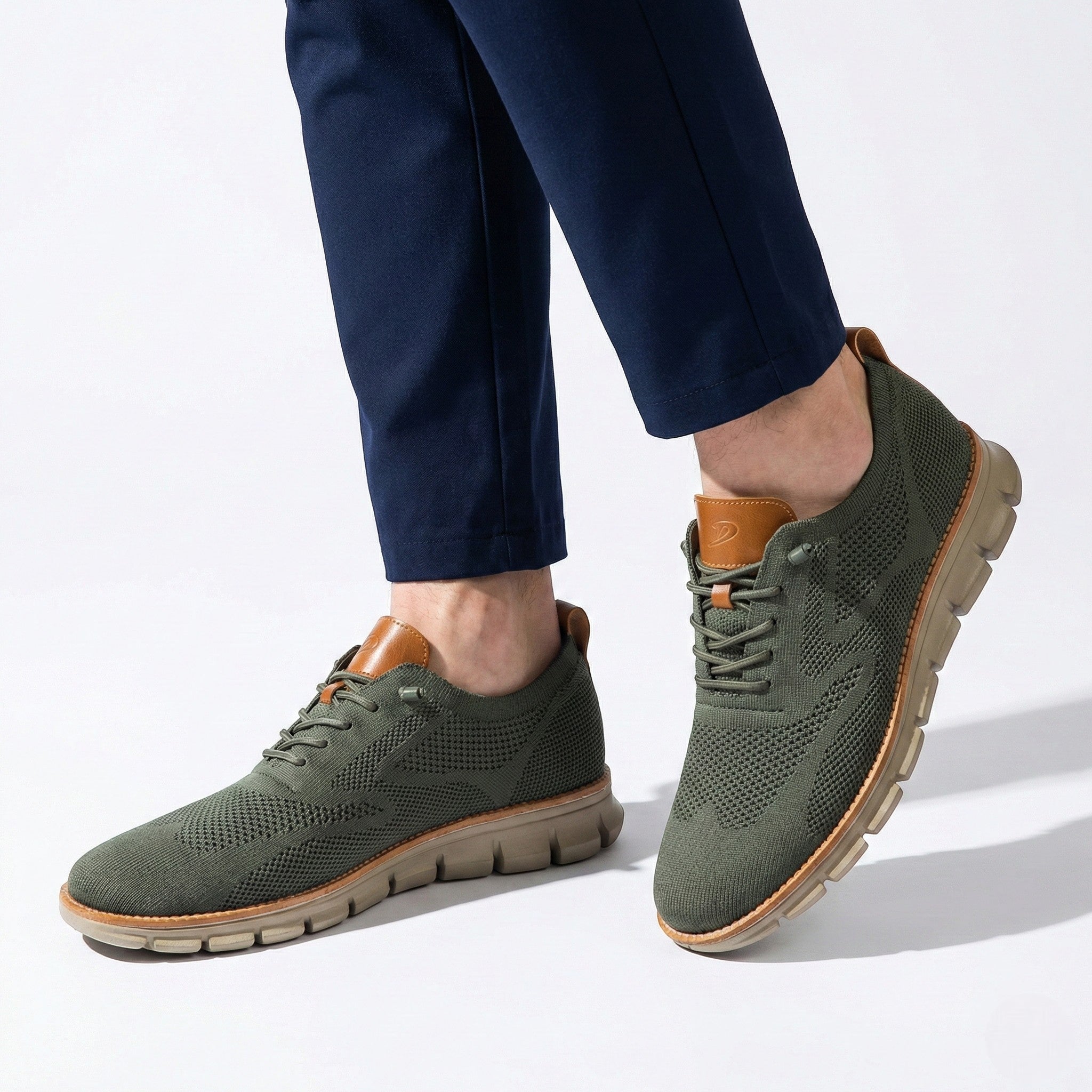 Noah - Men's Comfortable Walking Shoes with Knit Upper and Cushioned Sole