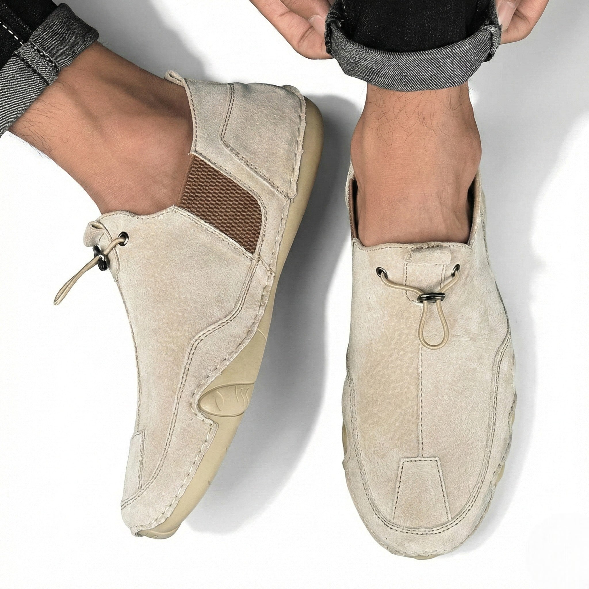 Arthur - Men’s Casual Slip-On Loafers With Lace