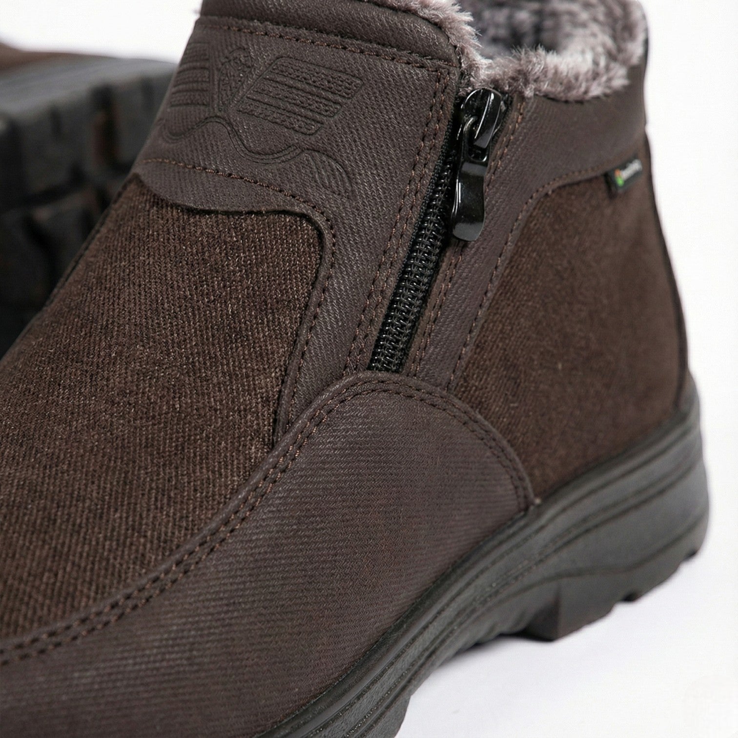 Men's Shock-Absorbing Winter Snow Boots with Non-Slip Sole