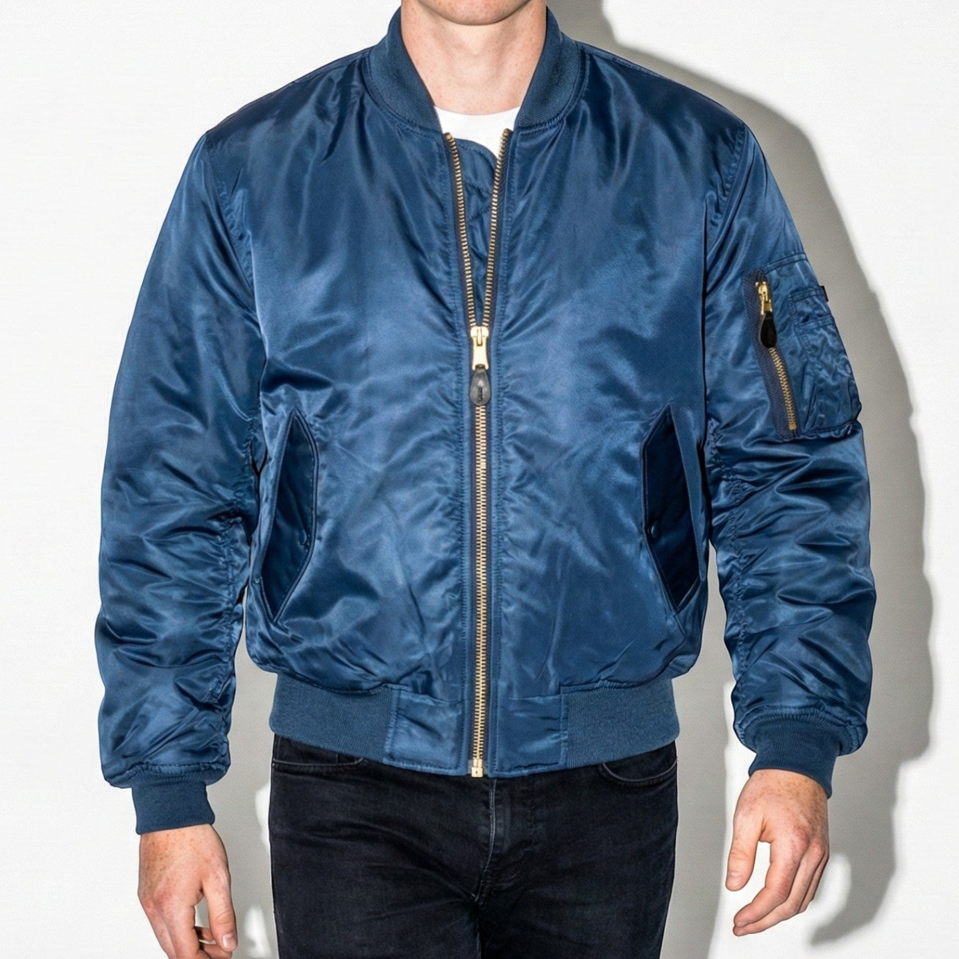 Oliver - Unisex Classic Bomber Jacket with Utility Pocket