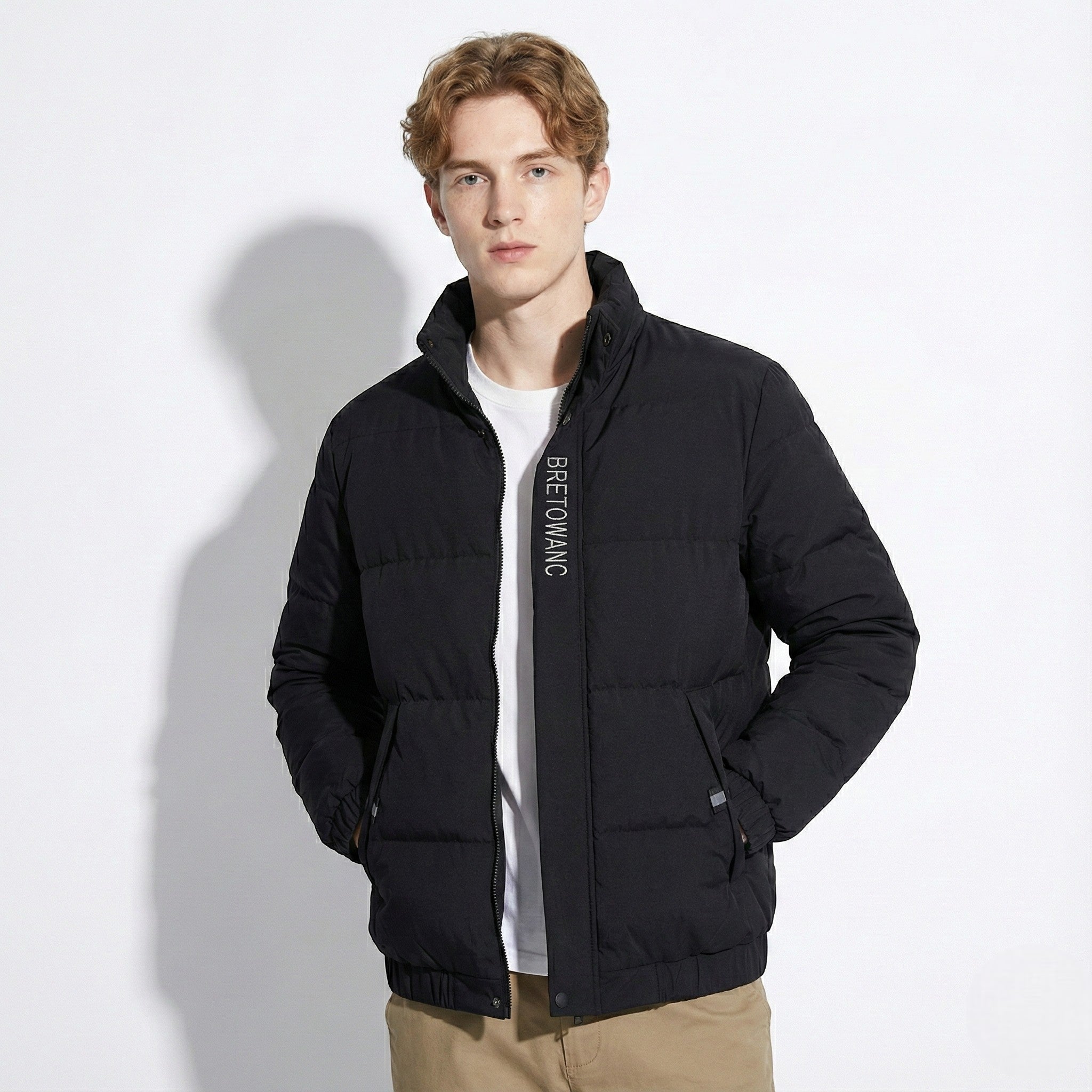 Rafael – Men’s Winter Jacket with Stand Collar