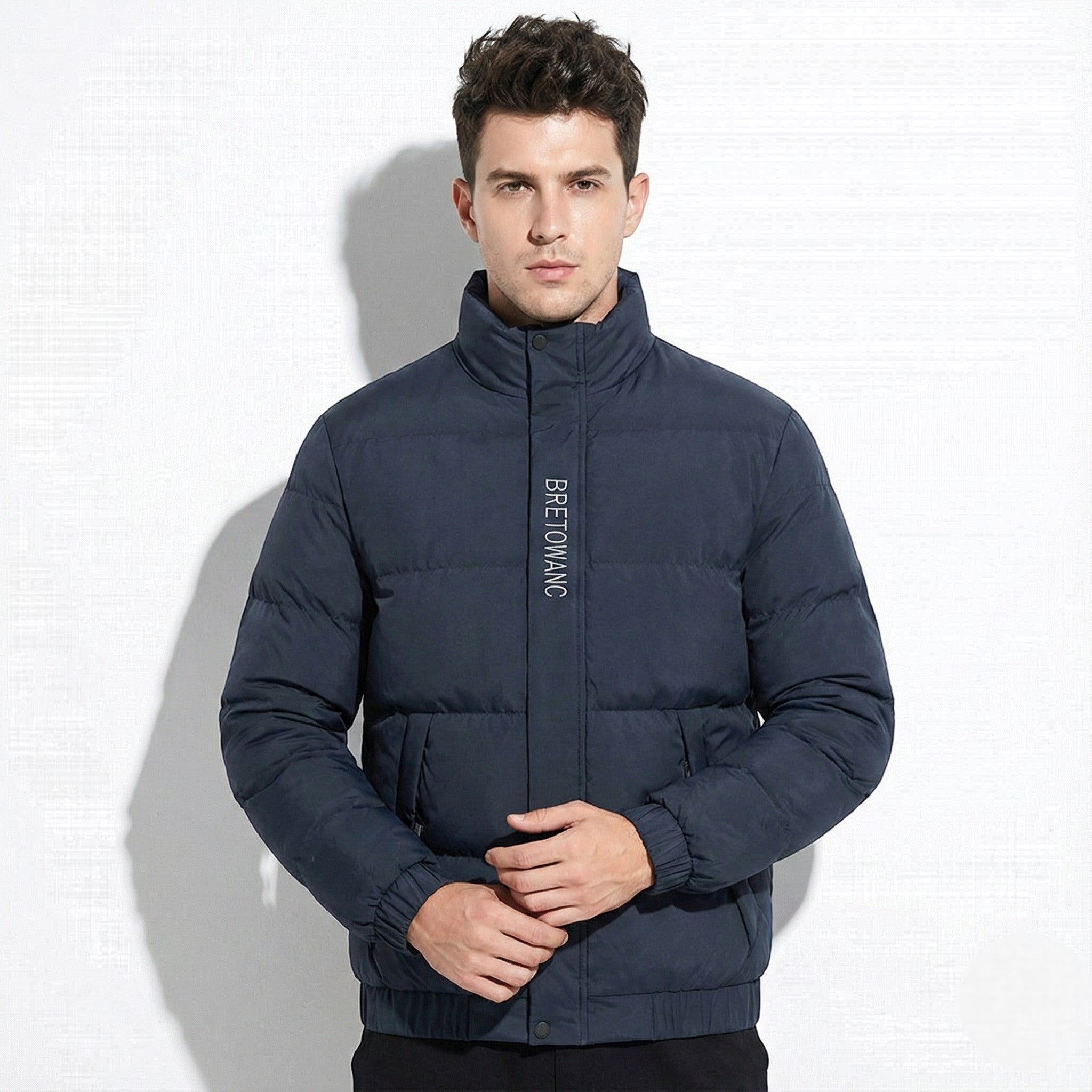 Rafael – Men’s Winter Jacket with Stand Collar