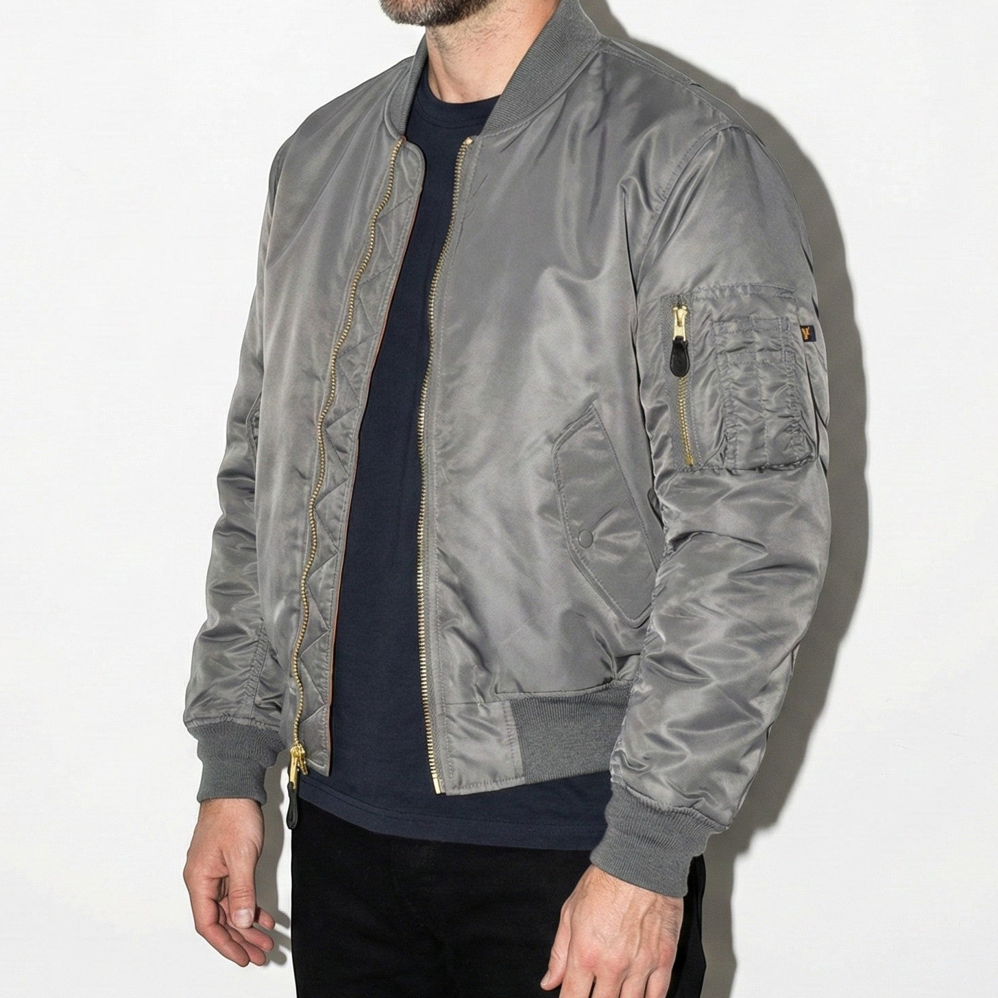 Oliver - Unisex Classic Bomber Jacket with Utility Pocket