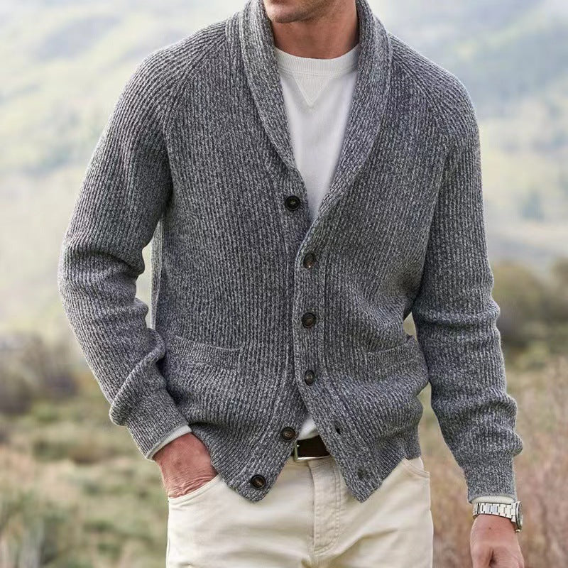 George – Cardigan with V-Neck and Button Closure