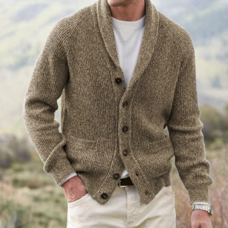George – Cardigan with V-Neck and Button Closure