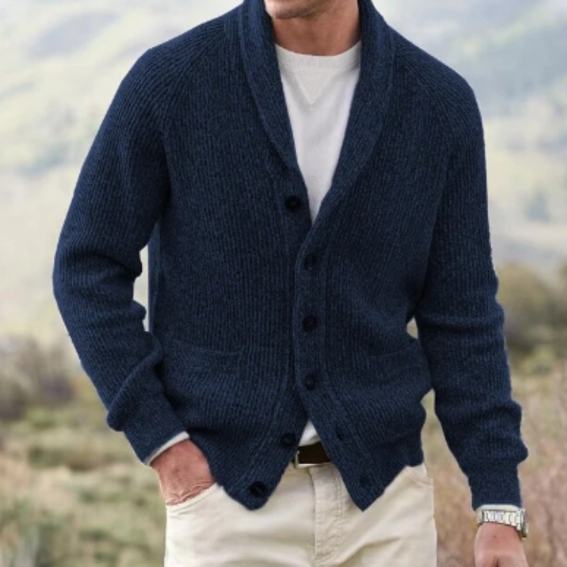 George – Cardigan with V-Neck and Button Closure