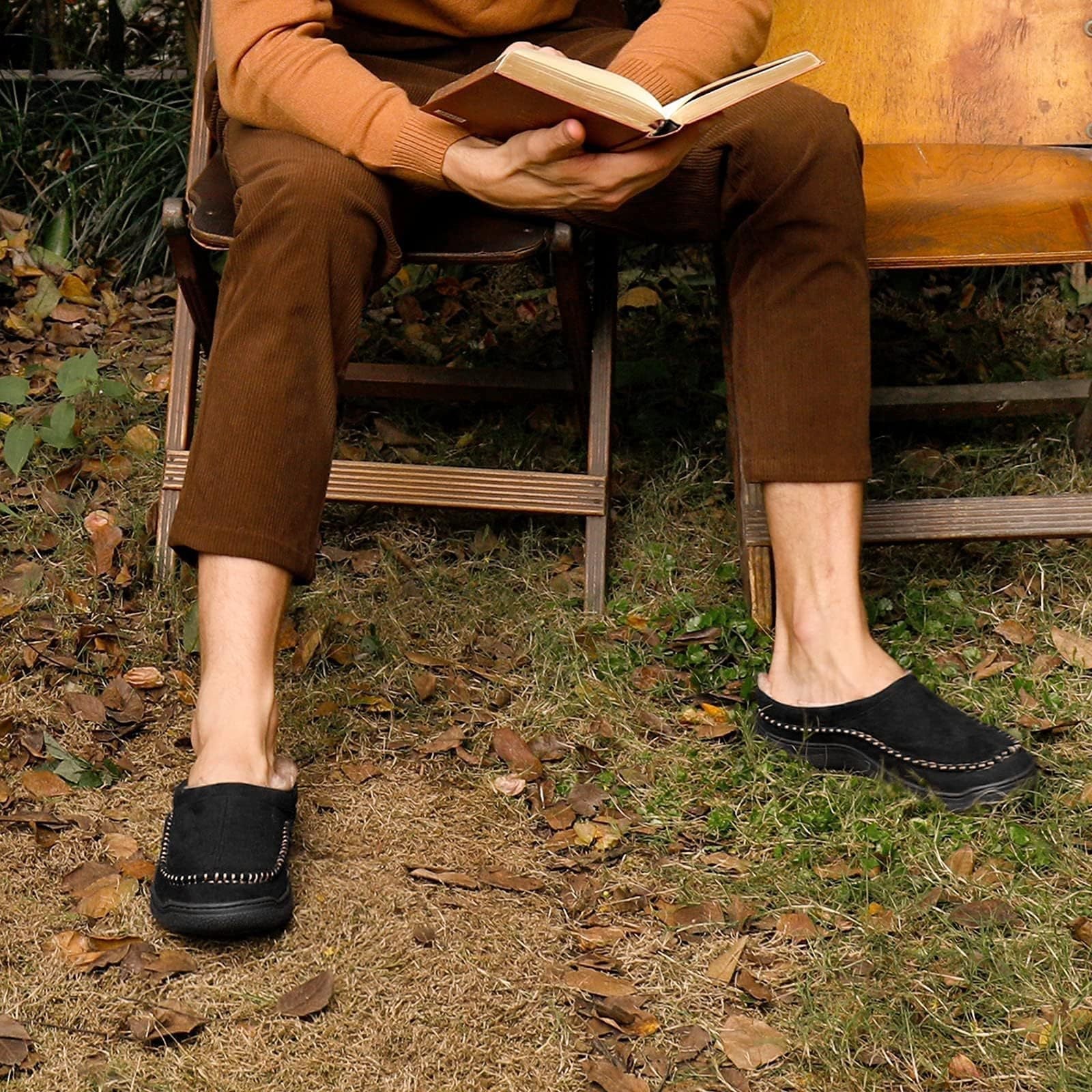Joris – Men's Slippers Made of Suede with Warm Lining