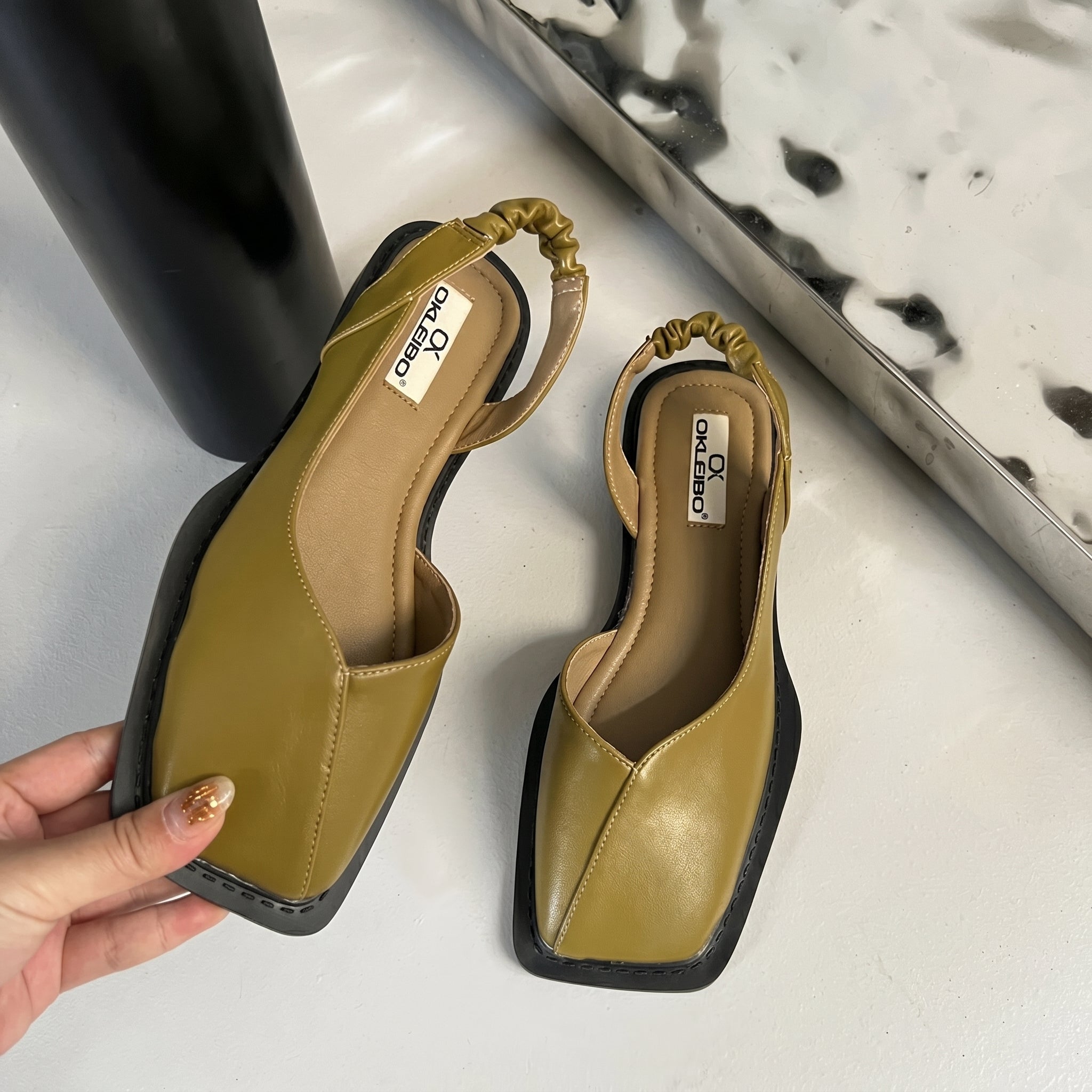 Daisy - Women's Square Toe Slingback Sandals