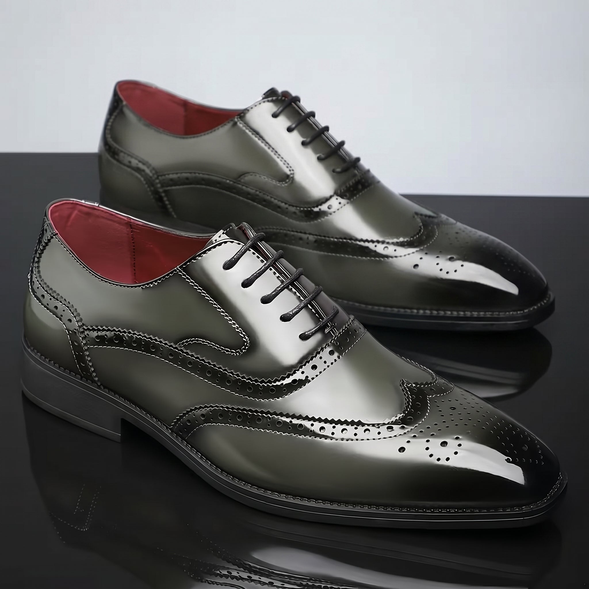 Theodore - Men's Colour Block Brogue Oxford Shoes