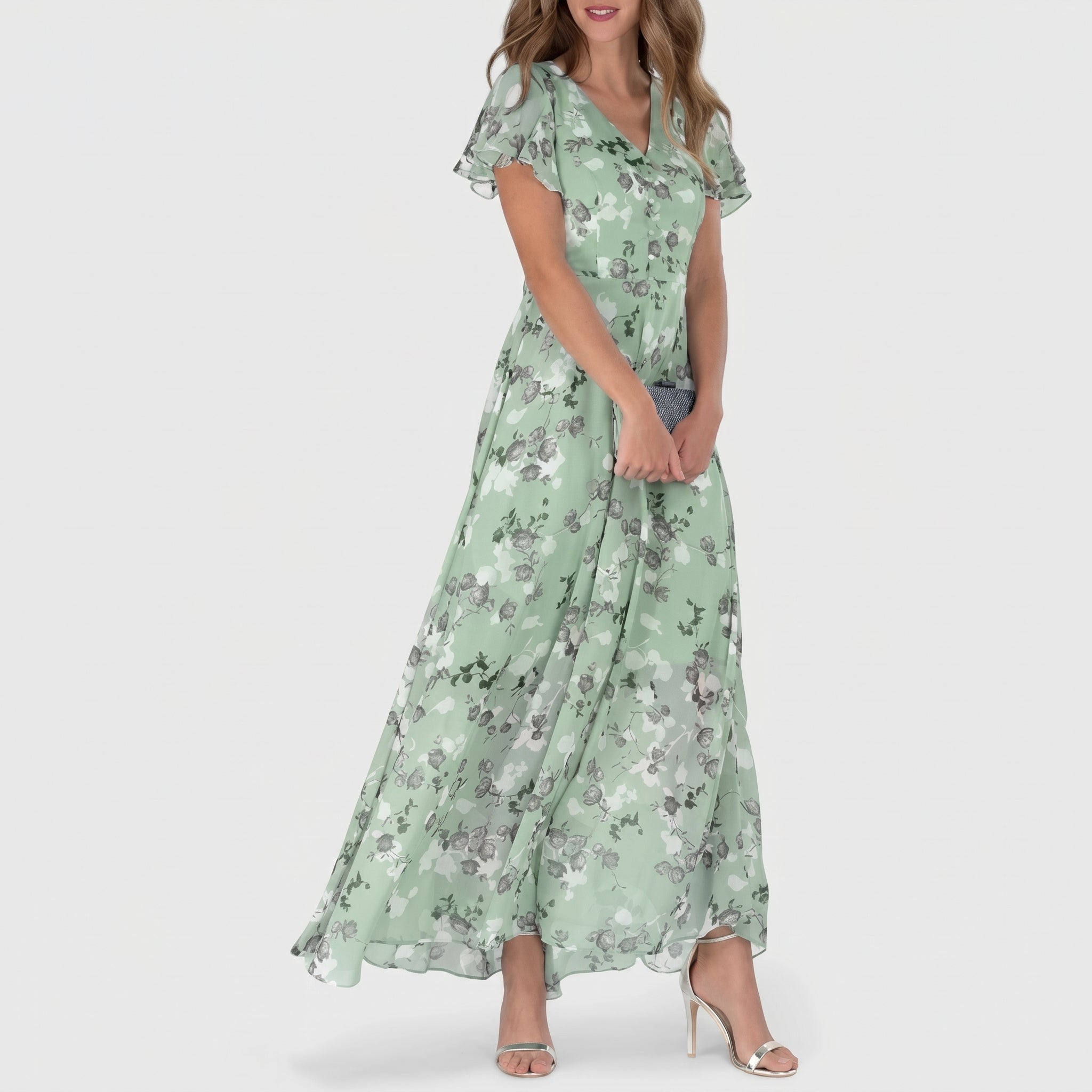 Georgia - Women's Summer Floral Flowy Maxi Dress