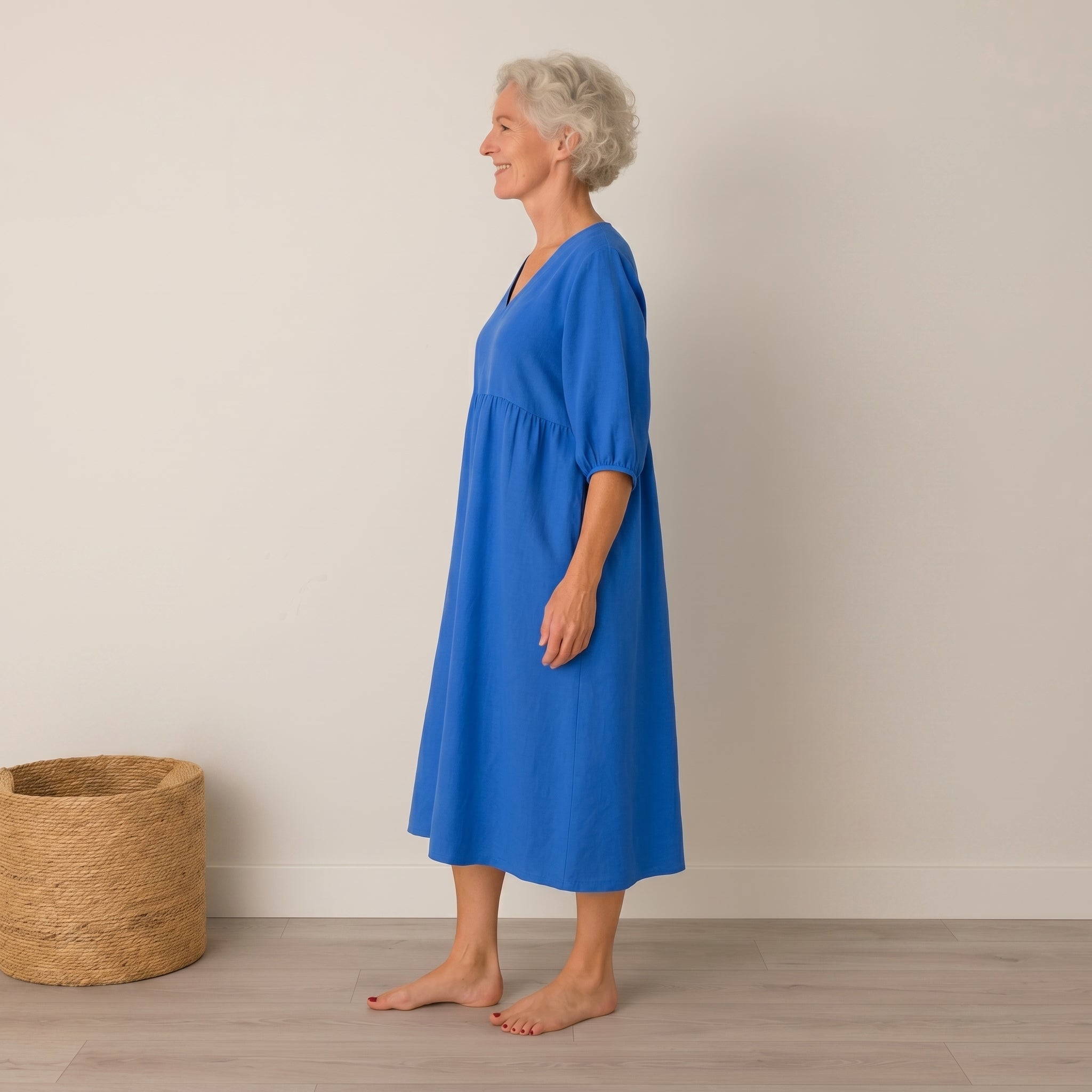 Georgia - Women's Summer Puff Sleeve Maxi Dress