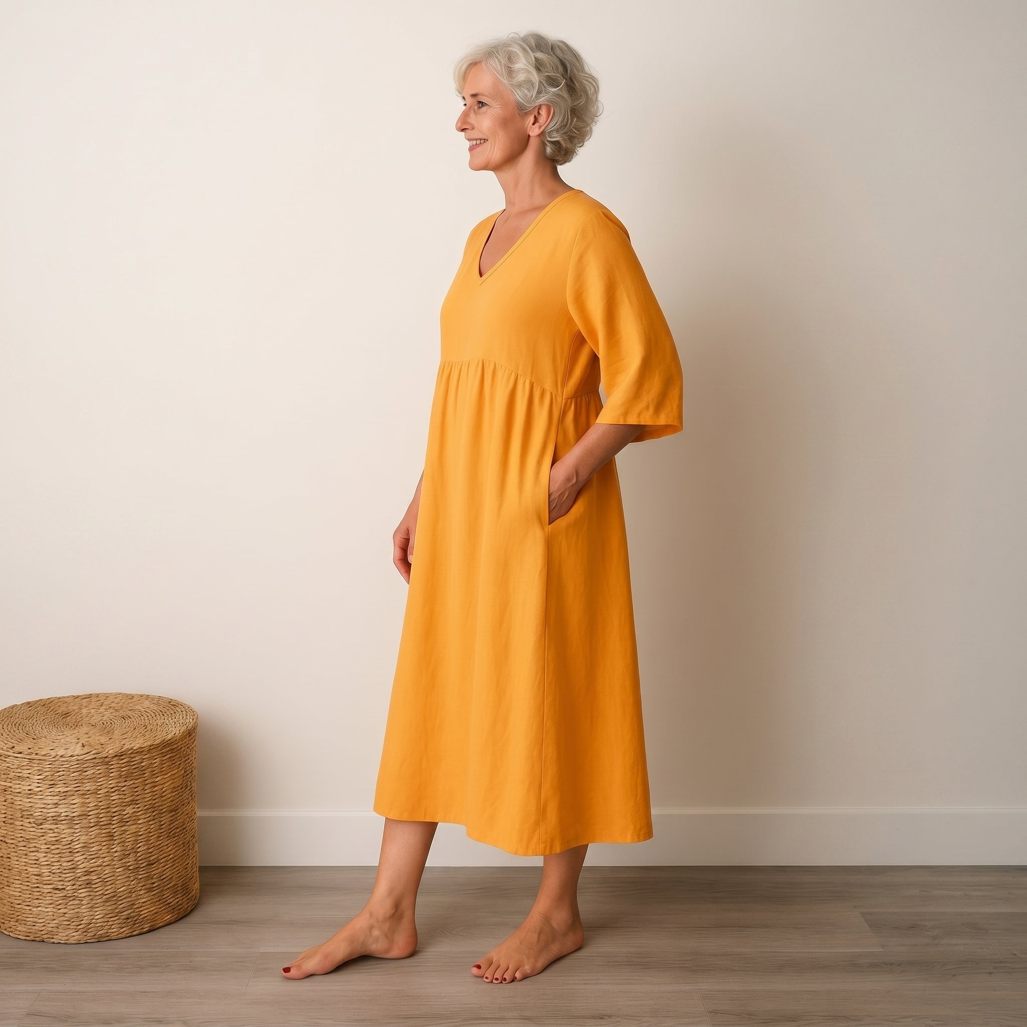 Georgia - Women's Summer Puff Sleeve Maxi Dress