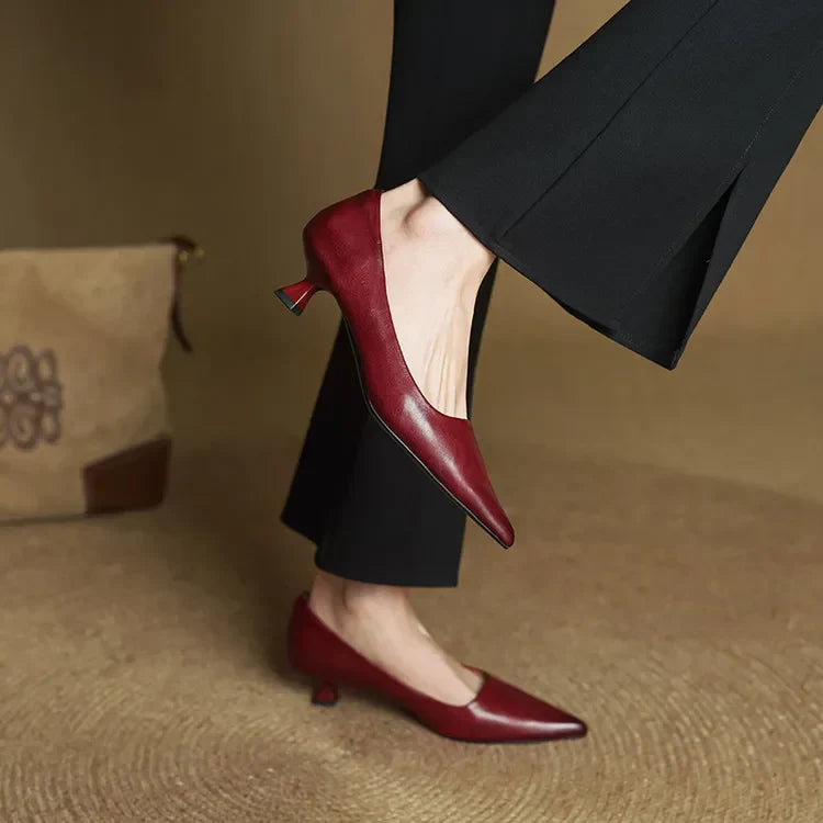 Alice - Women's Kitten Heel Pointed Toe Pumps