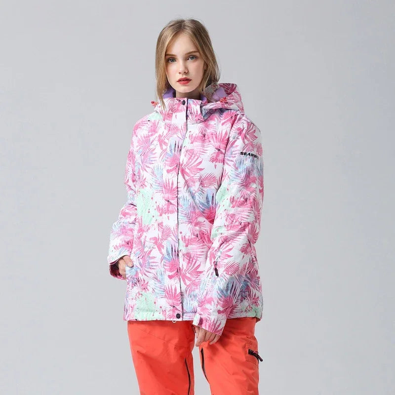Caroline - Women’s Floral Winter Ski Jacket