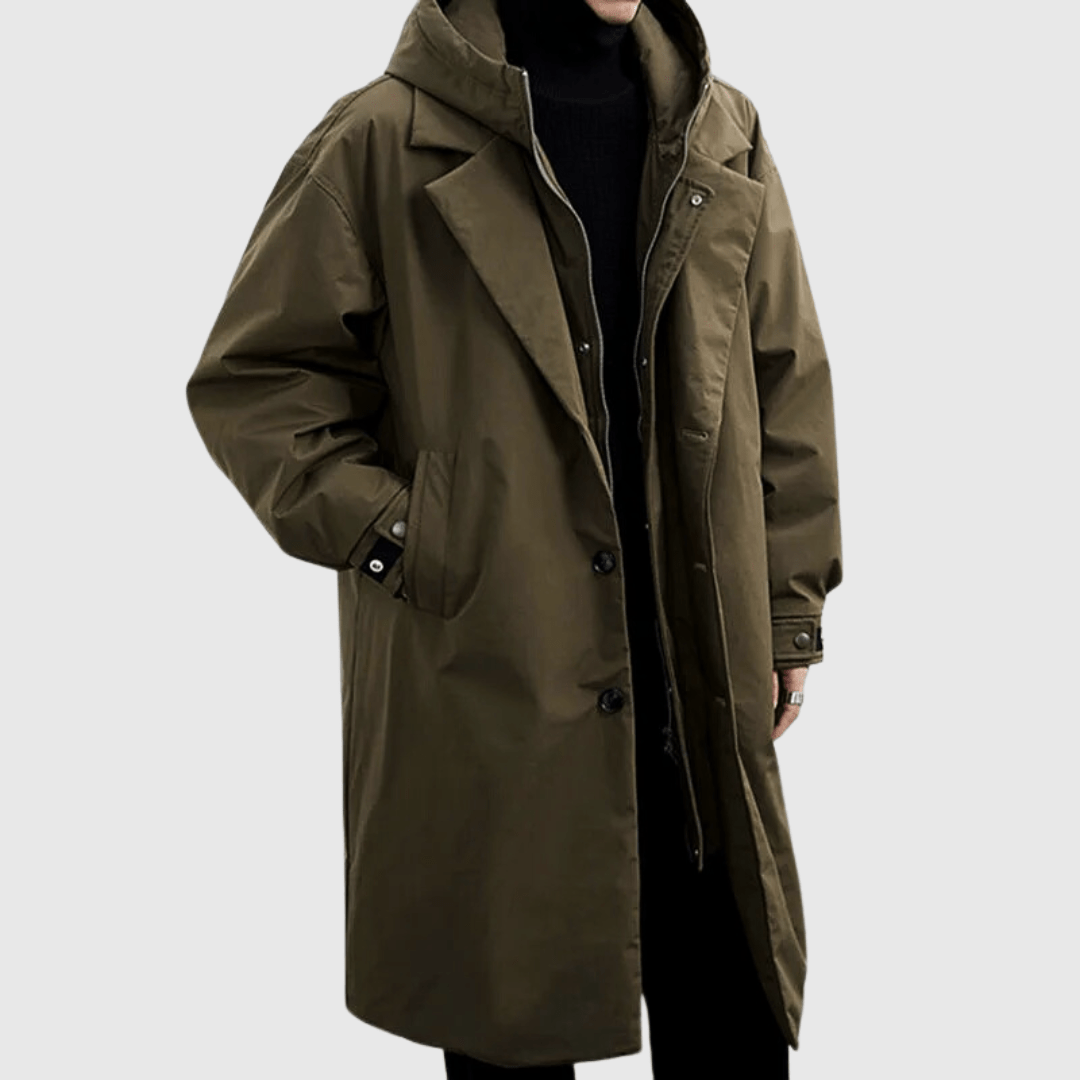 Luis – Parka with Hood and Water-Repellent Surface