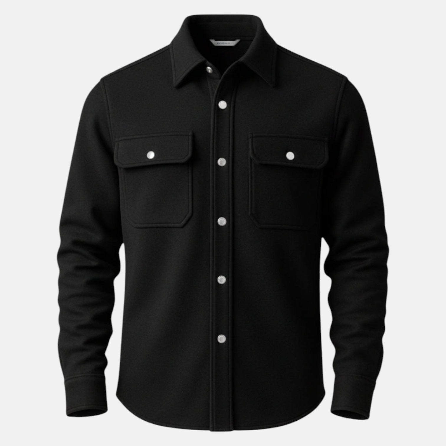 Nero – Men's Winter Overshirt Black