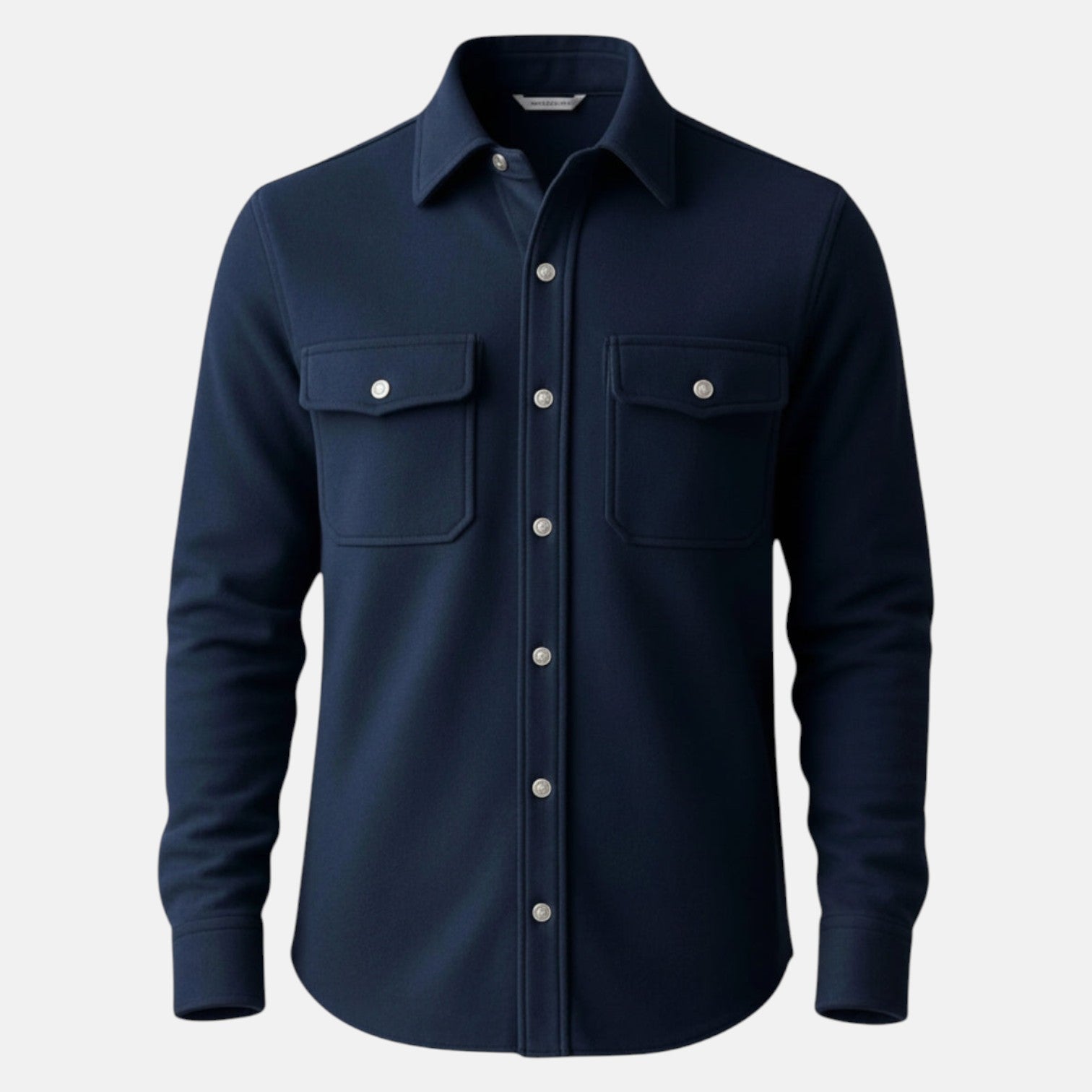 Jaron – Men's Winter Overshirt Navy Blue